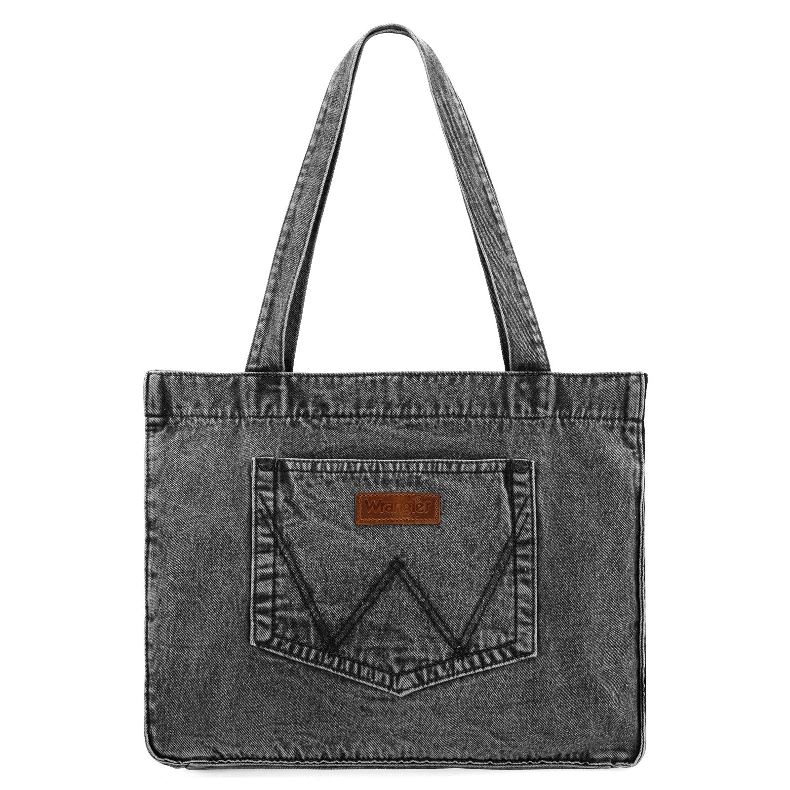 Wrangler Tote Bag for Women Large Denim Purses for Work Travel
