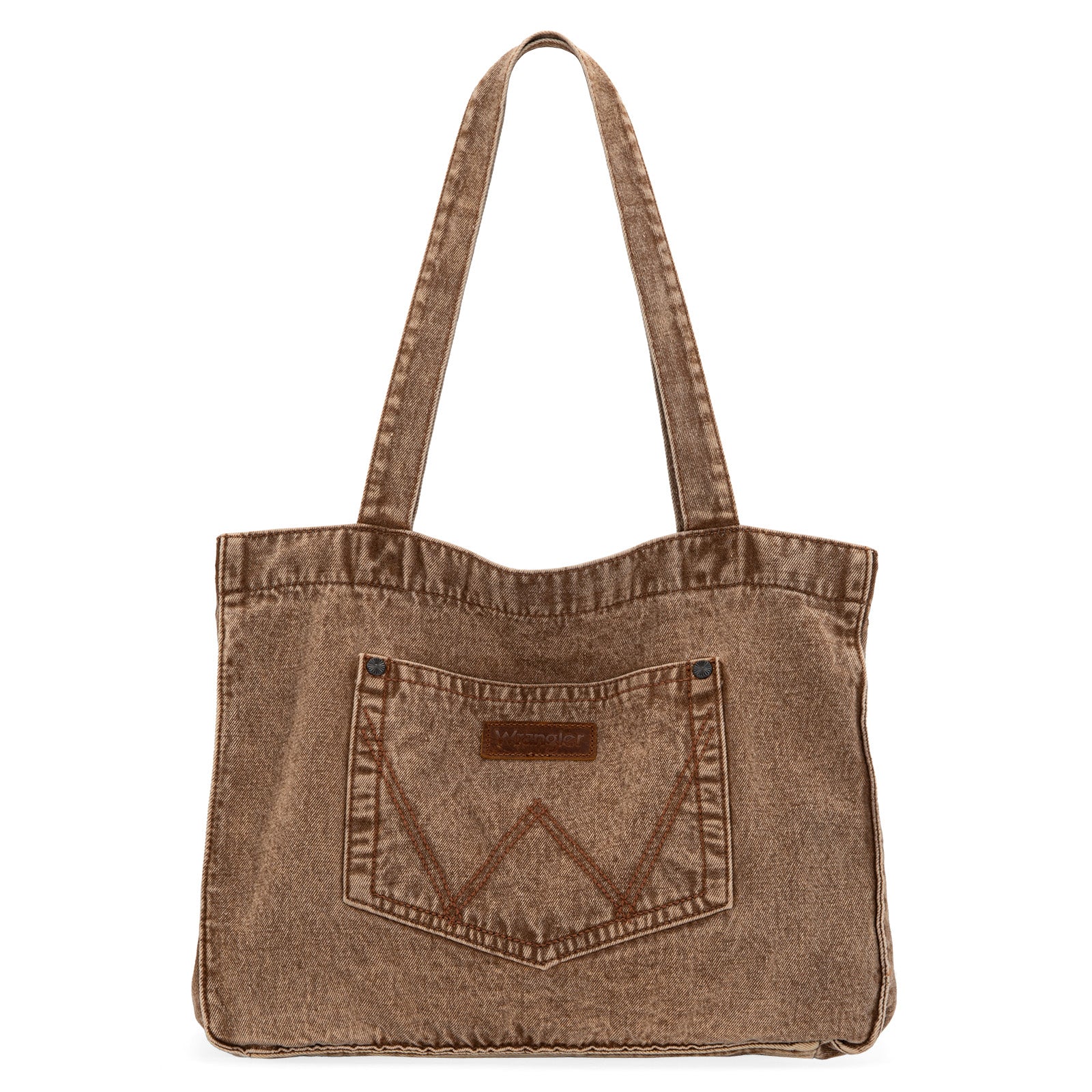 Wrangler Tote Bag for Women Large Denim Purses for Work Travel