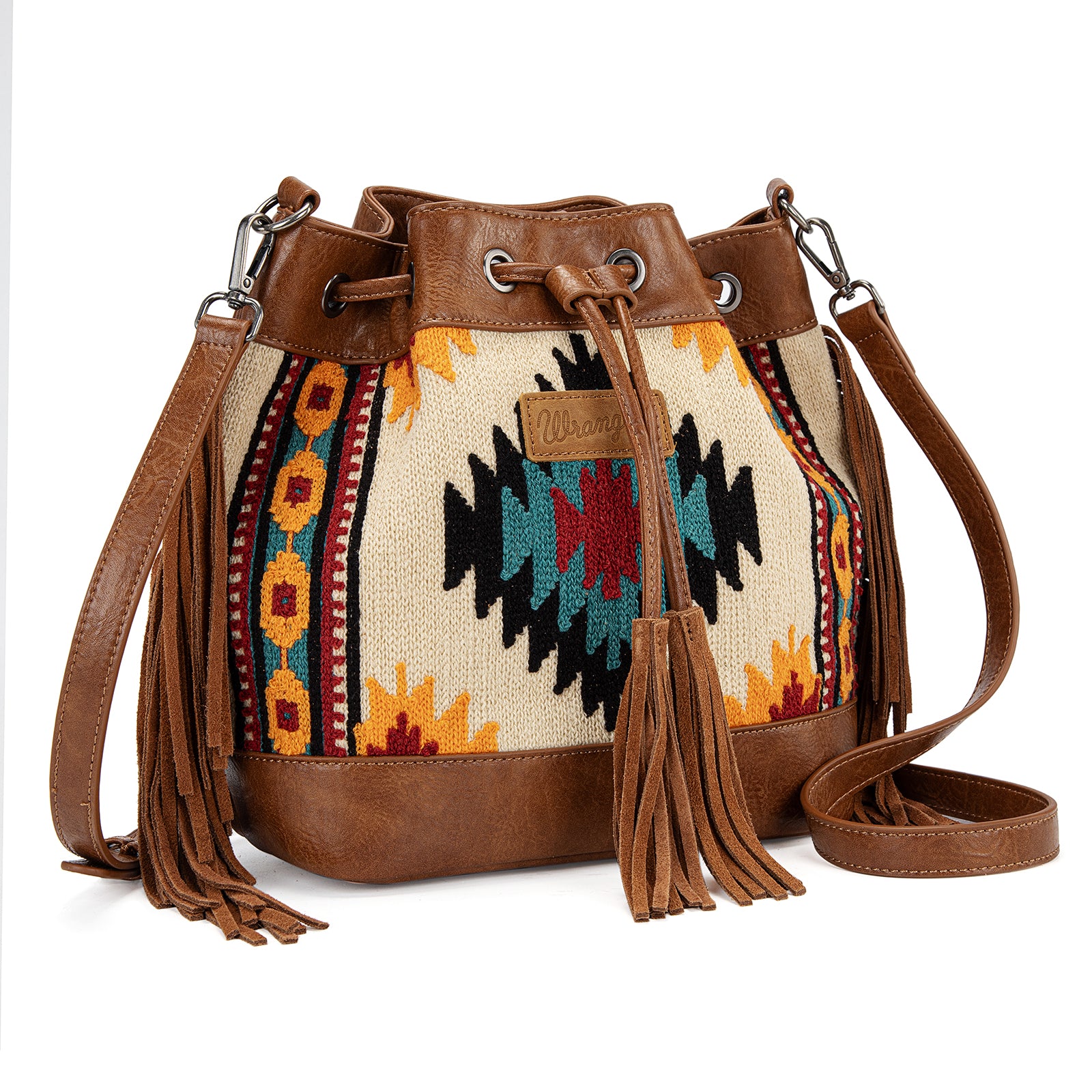 Wrangler Hobo Bags for Women Designer Bucket Purses Western Shoulder Handbags