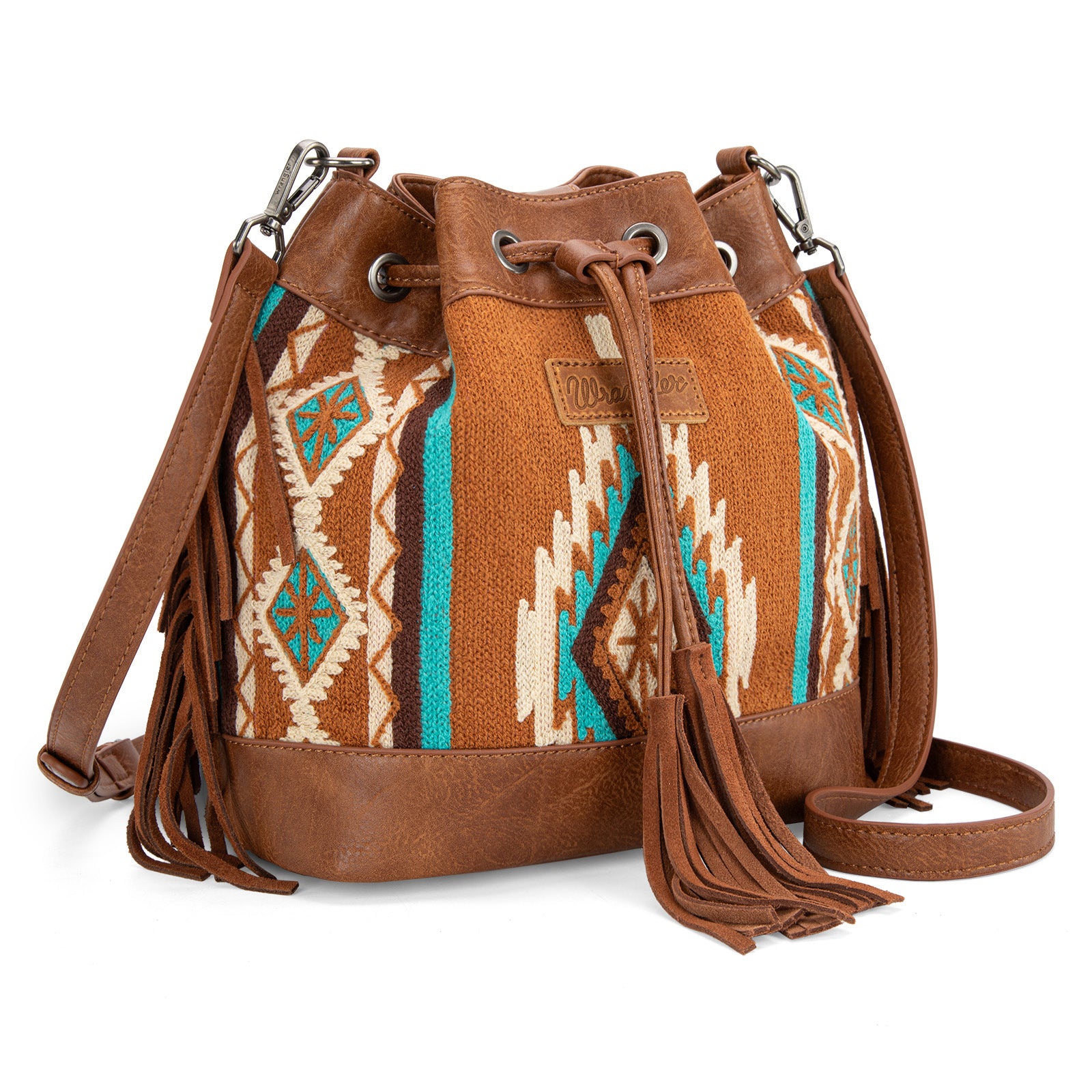 Wrangler Hobo Bags for Women Designer Bucket Purses Western Shoulder Handbags