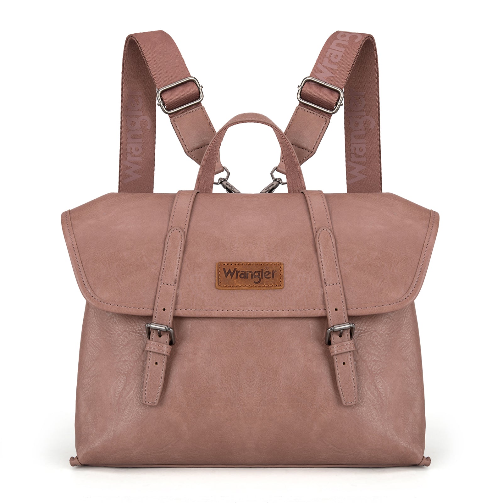 Wrangler Backpack Purse for Women Vegan Leather Fashion Anti Theft Convertible Backpack with Adjustable Strap