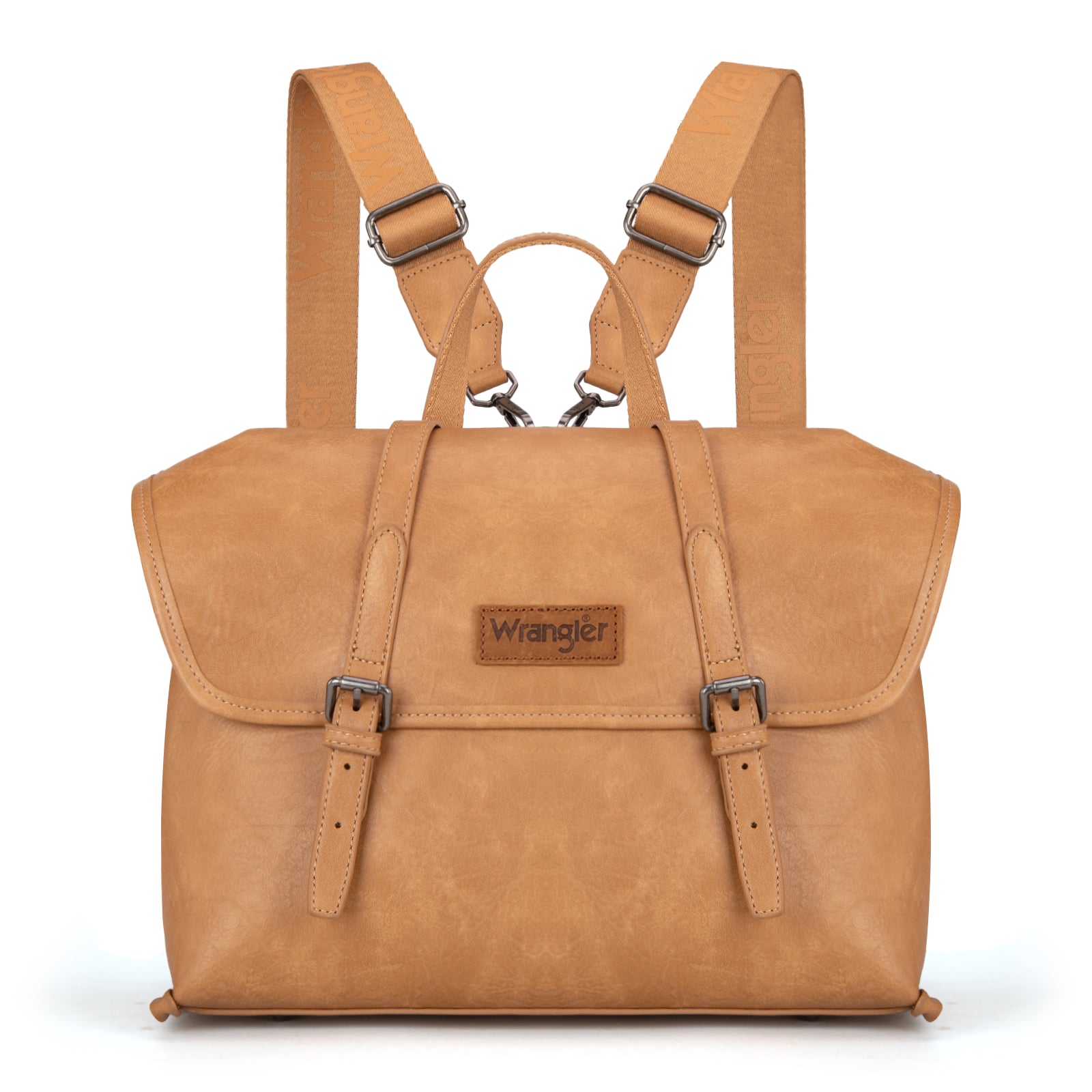Wrangler Backpack Purse for Women Vegan Leather Fashion Anti Theft Convertible Backpack with Adjustable Strap