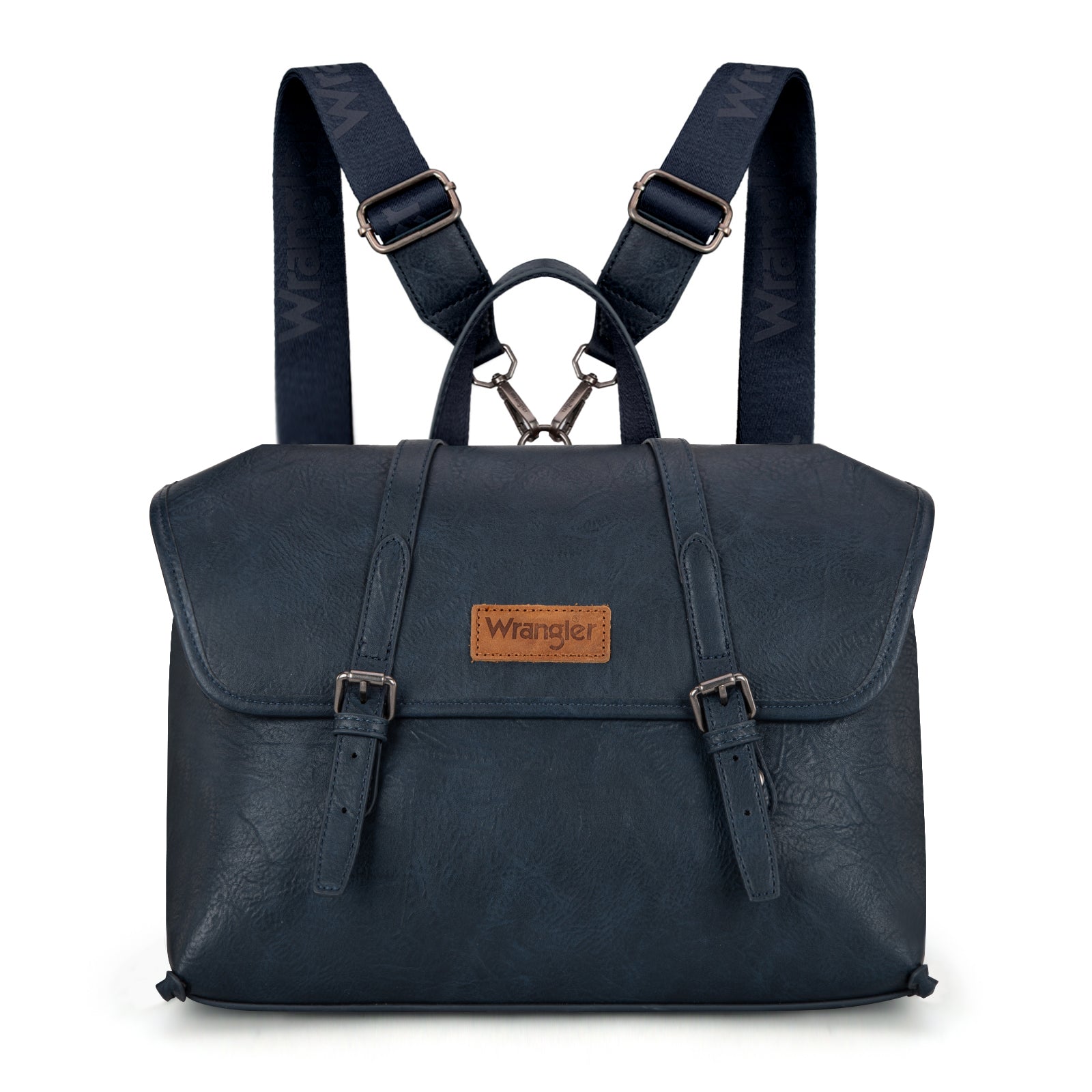 Wrangler Backpack Purse for Women Vegan Leather Fashion Anti Theft Convertible Backpack with Adjustable Strap
