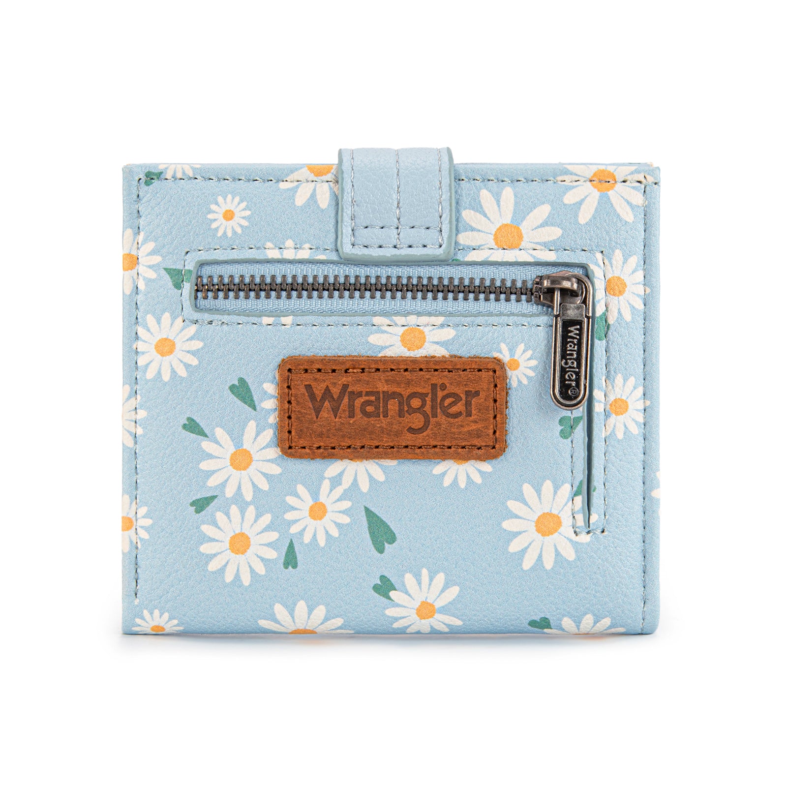 Wrangler Small Women's Wallet Slim Bifold Wallet RFID Credit Card Holder Minimalist Zipper Coin Pocket