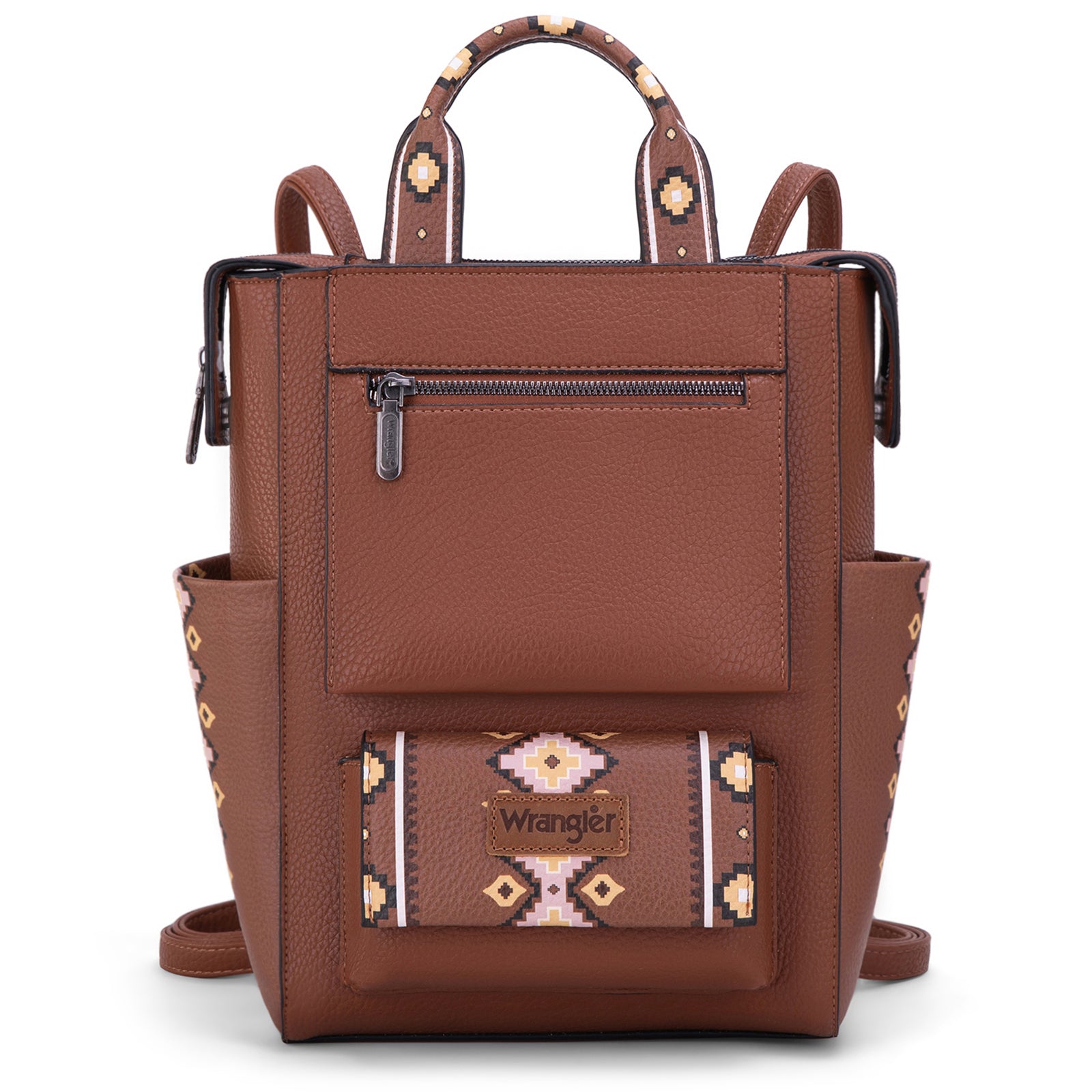Wrangler Aztec Women Backpack Purse Convertible Fashion Ladies Anti Theft with Adjustable Strap