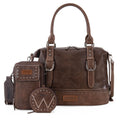 Wrangler 3Pcs Doctor Bag Sets for Women Top-Handle Satchel Bag with Cell Phone Handbags & Coin Purse