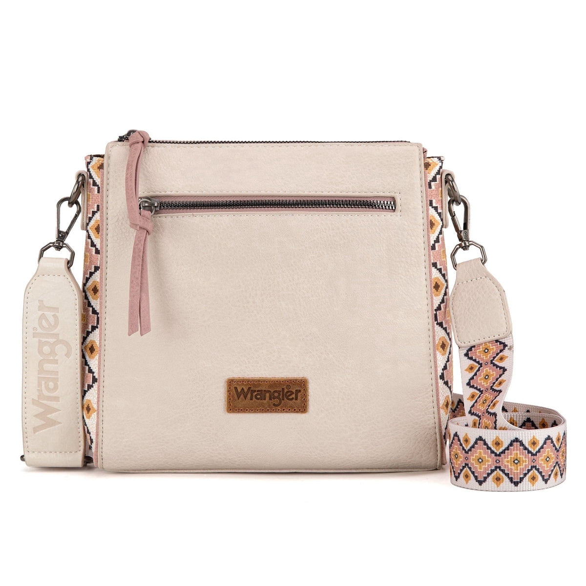 Wrangler Aztec Crossbody Purse Medium Shoulder Bags for Women Western Handbag with Guitar Strap