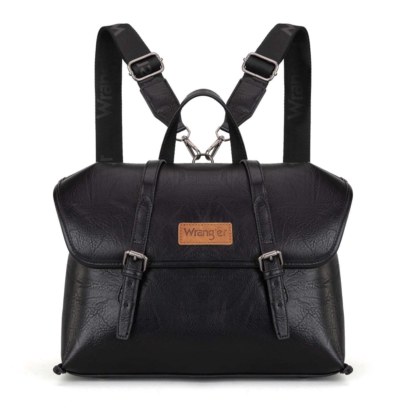 Wrangler Backpack Purse for Women Vegan Leather Fashion Anti Theft Convertible Backpack with Adjustable Strap