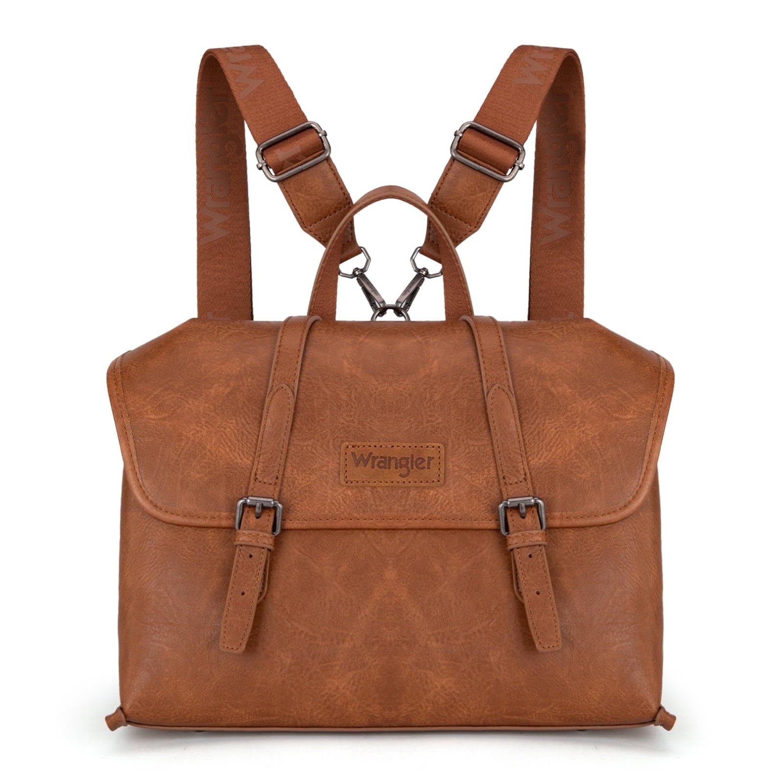 Wrangler Backpack Purse for Women Vegan Leather Fashion Anti Theft Convertible Backpack with Adjustable Strap
