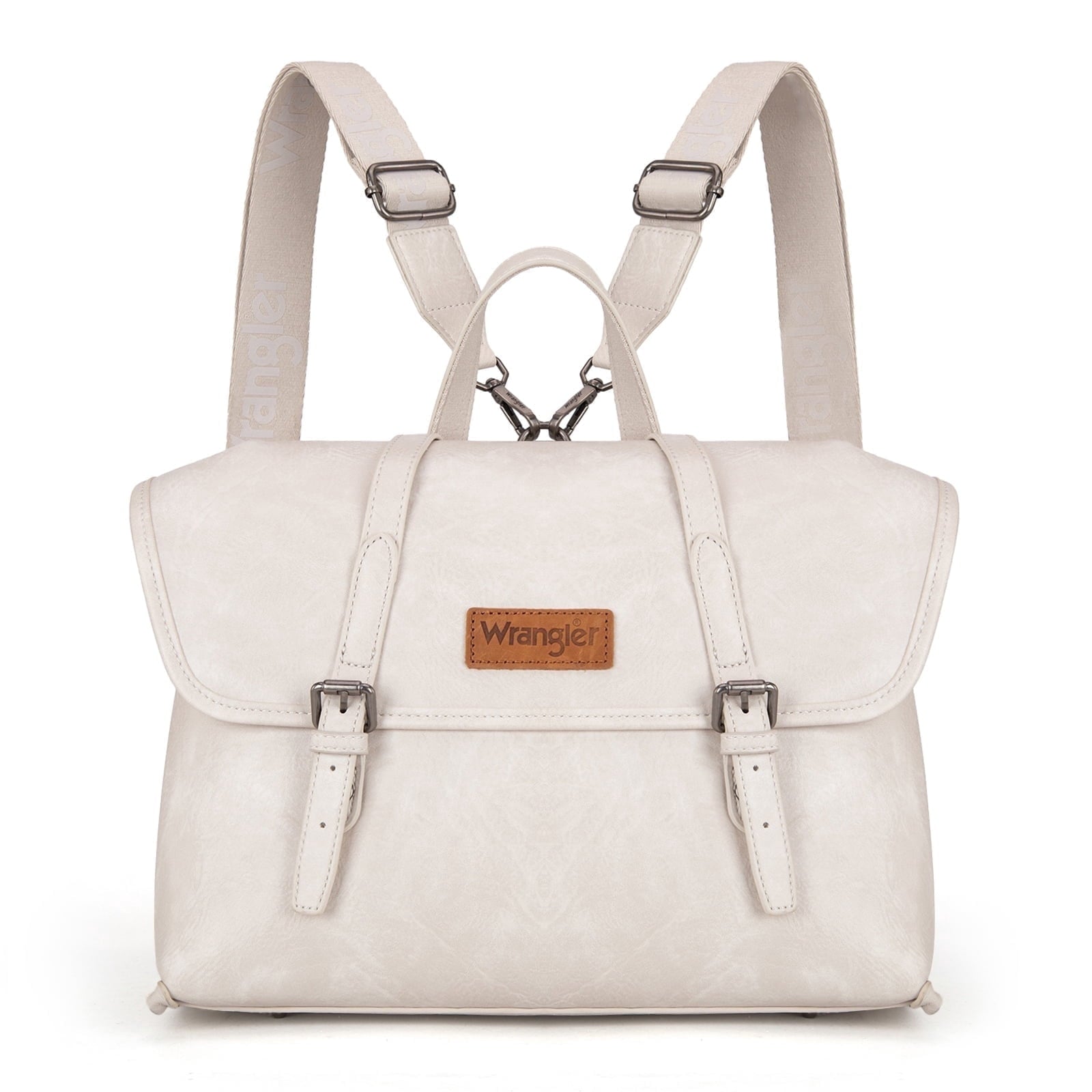 Wrangler Backpack Purse for Women Vegan Leather Fashion Anti Theft Convertible Backpack with Adjustable Strap