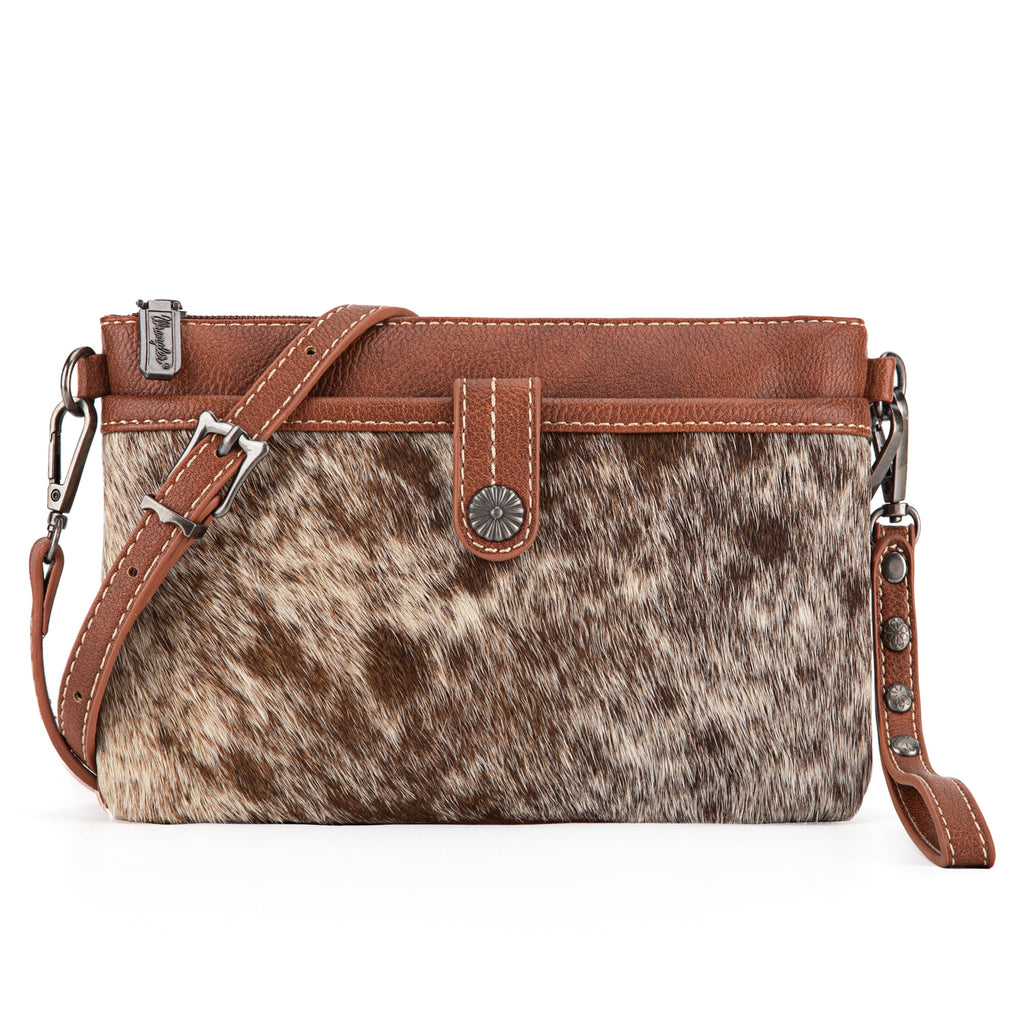 Wrangler Western Cowhide Crossbody Bags for Women Clutch Wristlet Purse