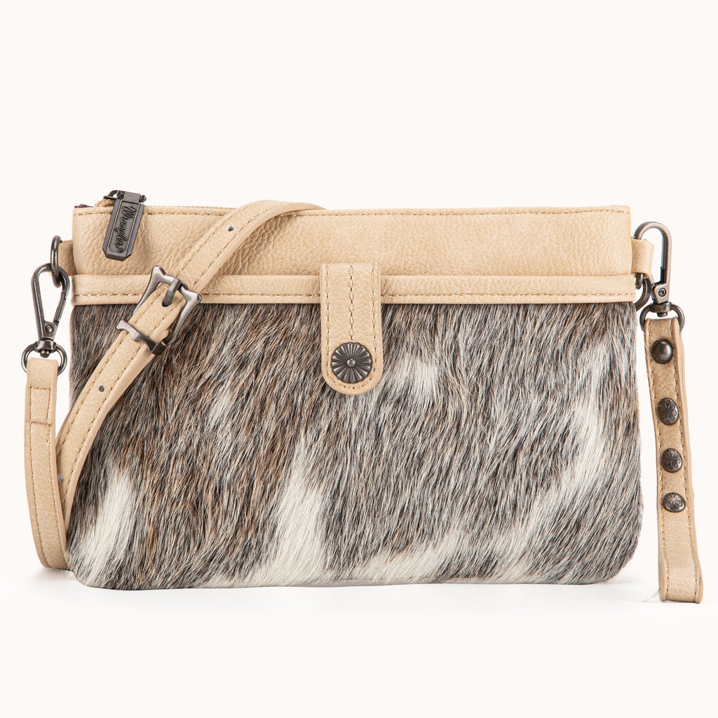 Wrangler Western Cowhide Crossbody Bags for Women Clutch Wristlet Purse