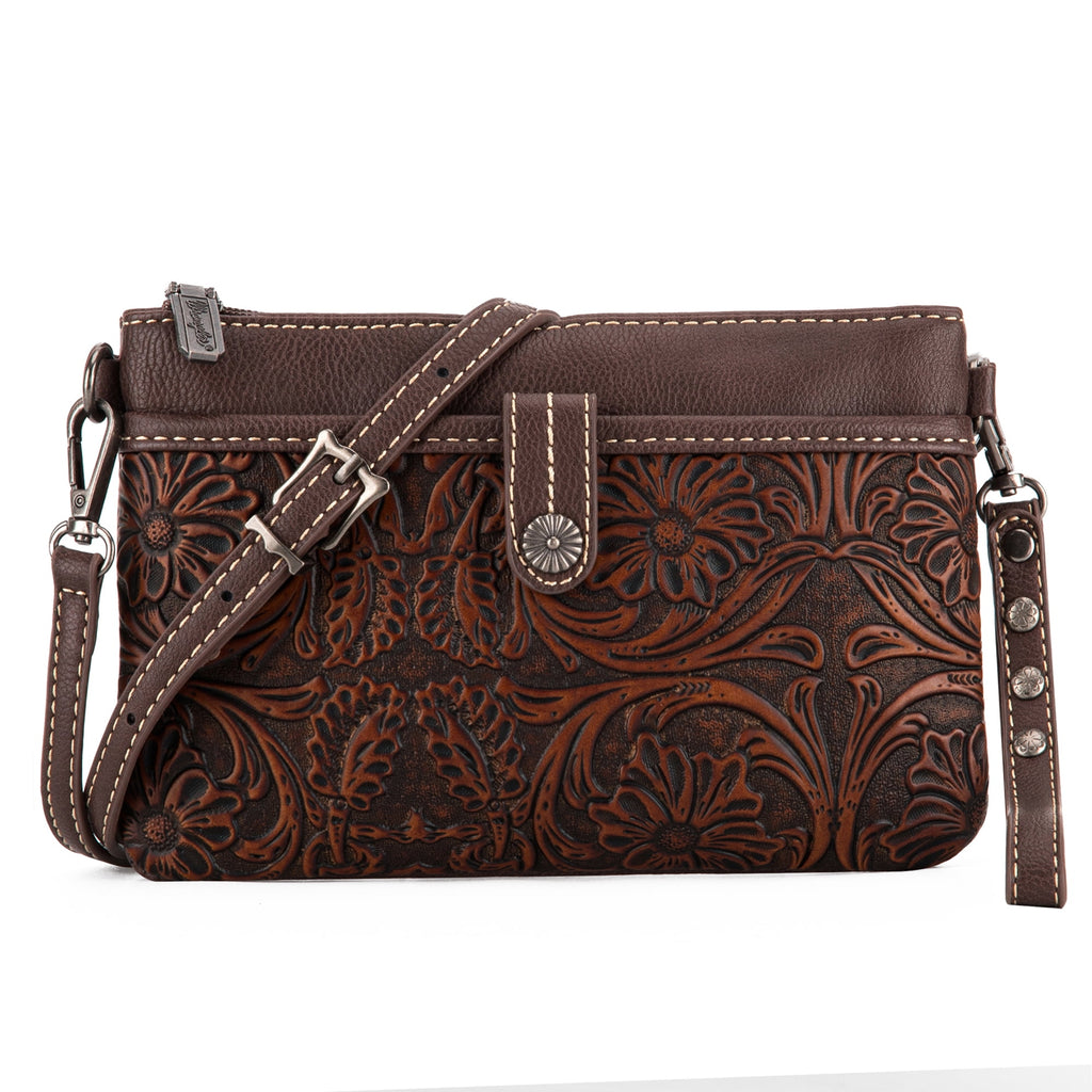 Wrangler Western Cowhide Crossbody Bags for Women Clutch Wristlet Purse
