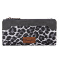 Wrangler Cow Print Wallets Womens Bifold Credit Card Wallet Women's Wallets, Card Cases & Money Organizers Brown Wallet for Women Ladies Female Cash Wallet with Smooth Zipper