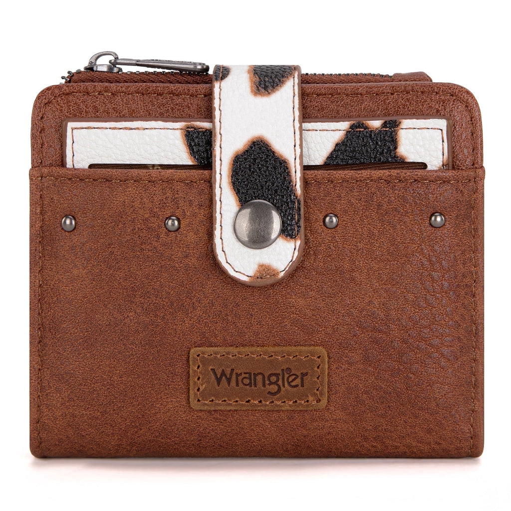 Wrangler Cowhide Women's Wallets Small Wallet Women Wallets, Card Cases & Money Organizers Ladies Female wallet with Removable ID Window