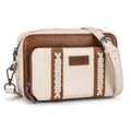 Wrangler Crossbody Bag for Women Vegan Leather Western Shoulder Purse Small Multi Pocket Crossbody Wallet Purse Crossover Bags with Adjustable Strap