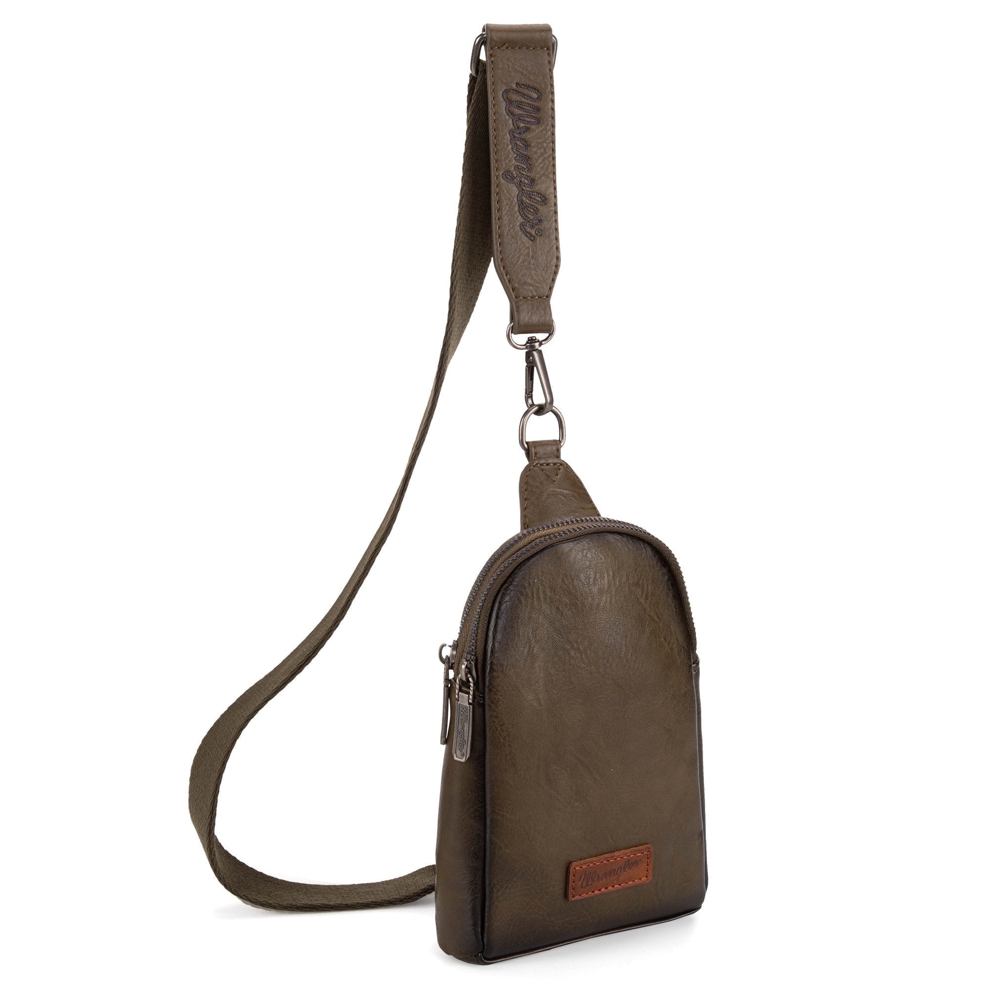 Wrangler Crossbody Sling Bags for Women Cross Body Fanny Pack Purse with Detachable Strap Zipper