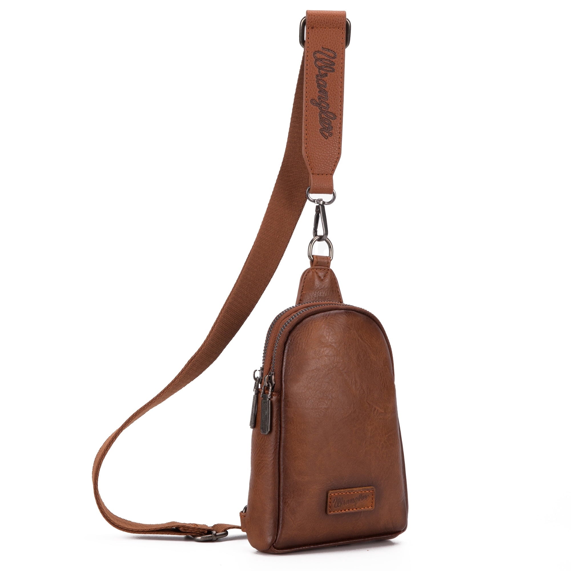 Wrangler Crossbody Sling Bags for Women Cross Body Fanny Pack Purse with Detachable Strap Zipper