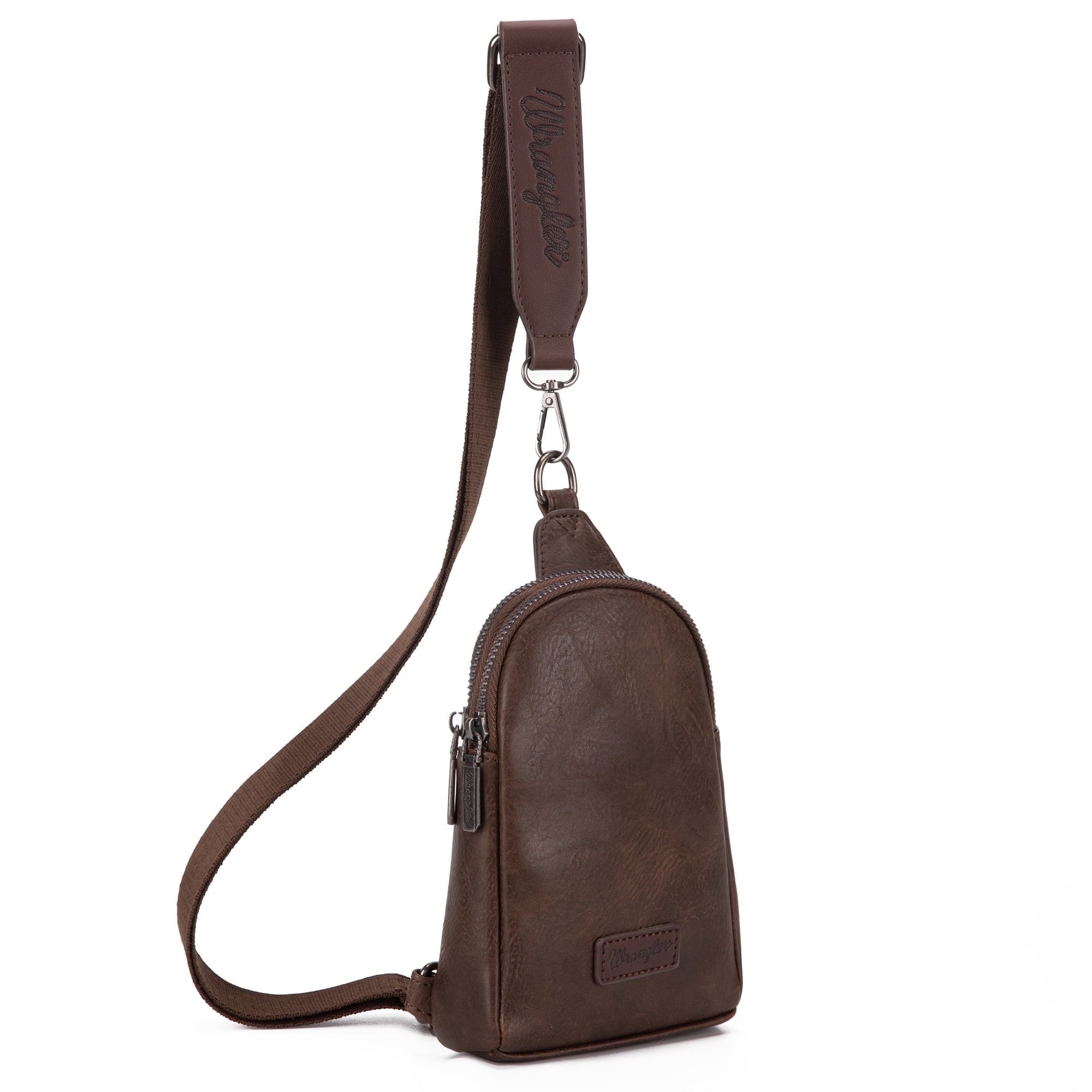 Wrangler Crossbody Sling Bags for Women Cross Body Fanny Pack Purse with Detachable Strap Zipper