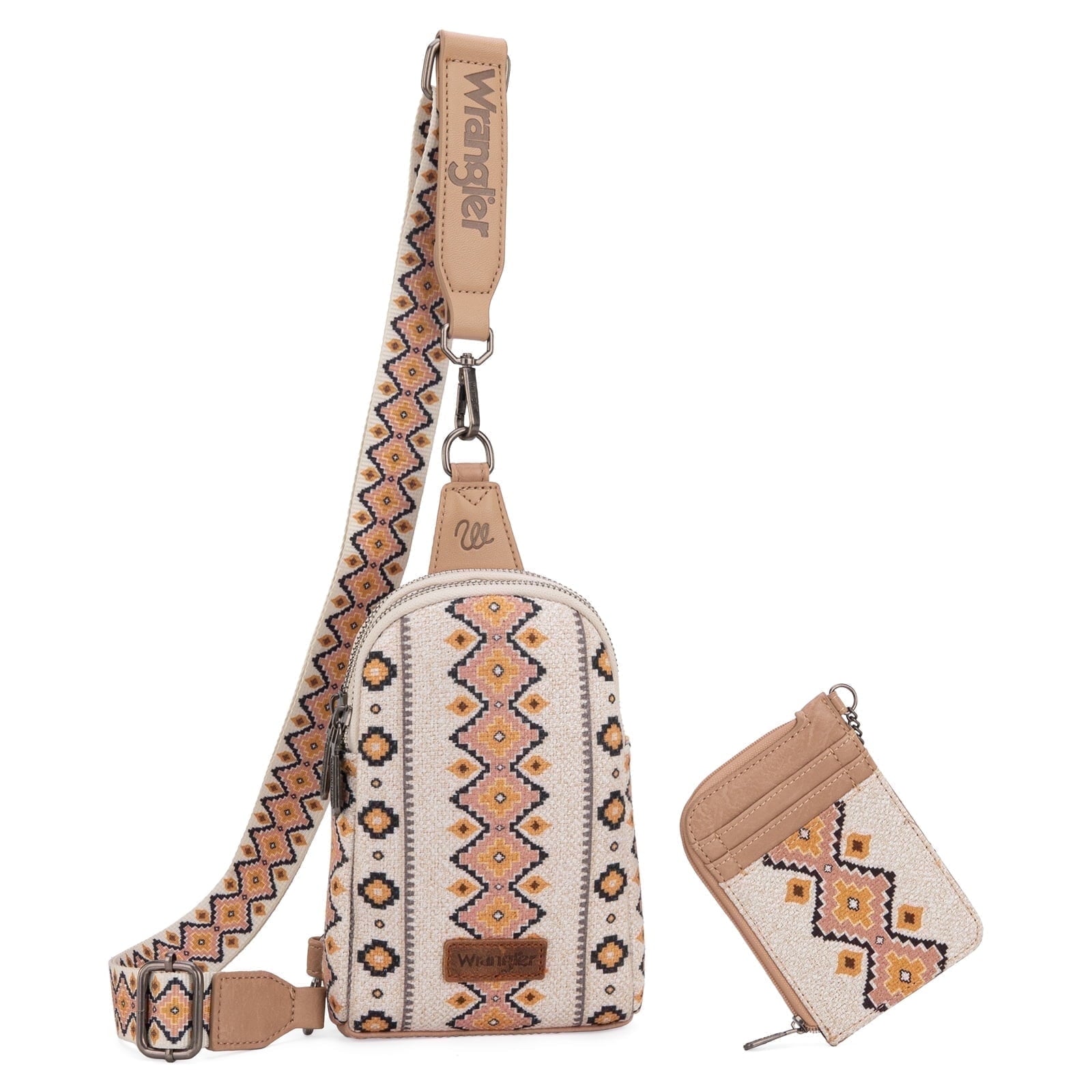 Wrangler Aztec Crossbody Sling Bags for Women Wallet Se