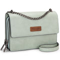 Wrangler Flap CrossBody Purse for Women Small Shoulder Bag with Chain Strap