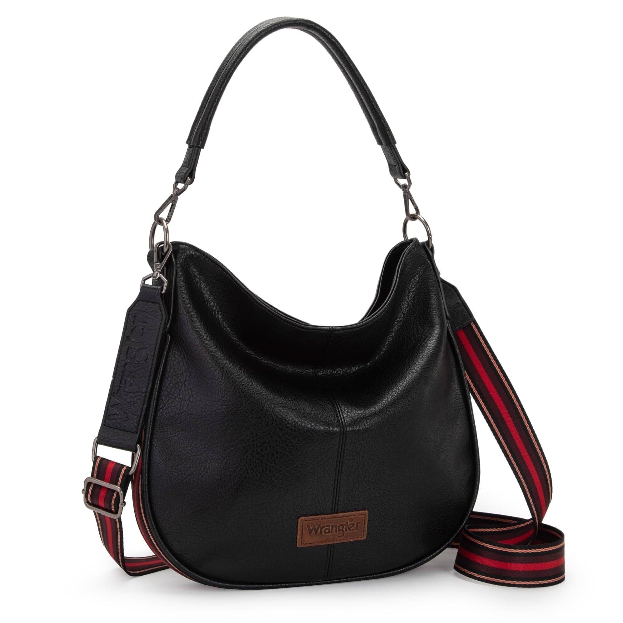 Wrangler Hobo Bags Large Crossbody Bags for Women Shoulder Purses with Striped Cotton Straps