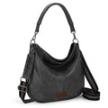 Wrangler Hobo Bags Large Crossbody Bags for Women Shoulder Purses with Striped Cotton Straps