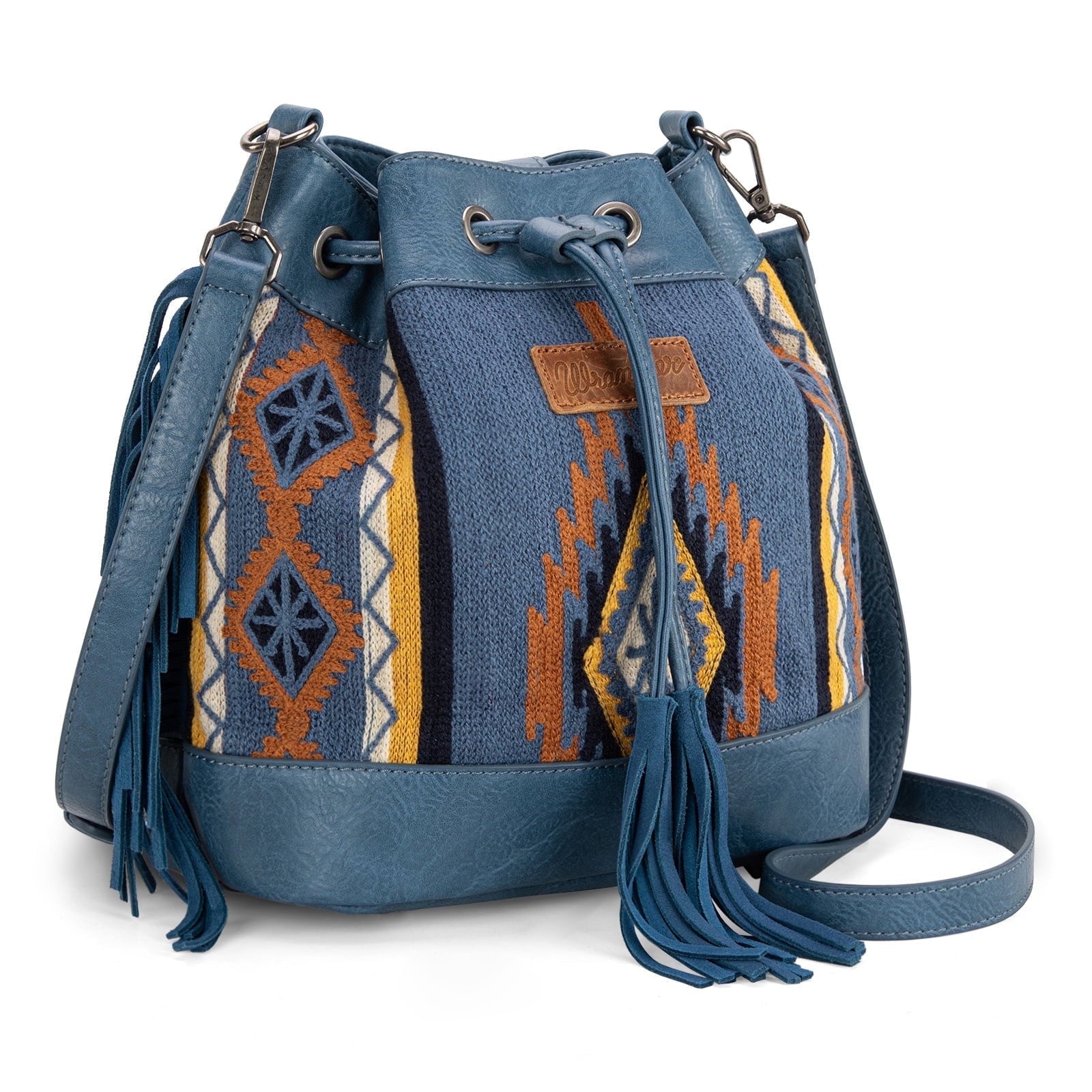 Wrangler Hobo Bags for Women Designer Bucket Purses Western Shoulder Handbags