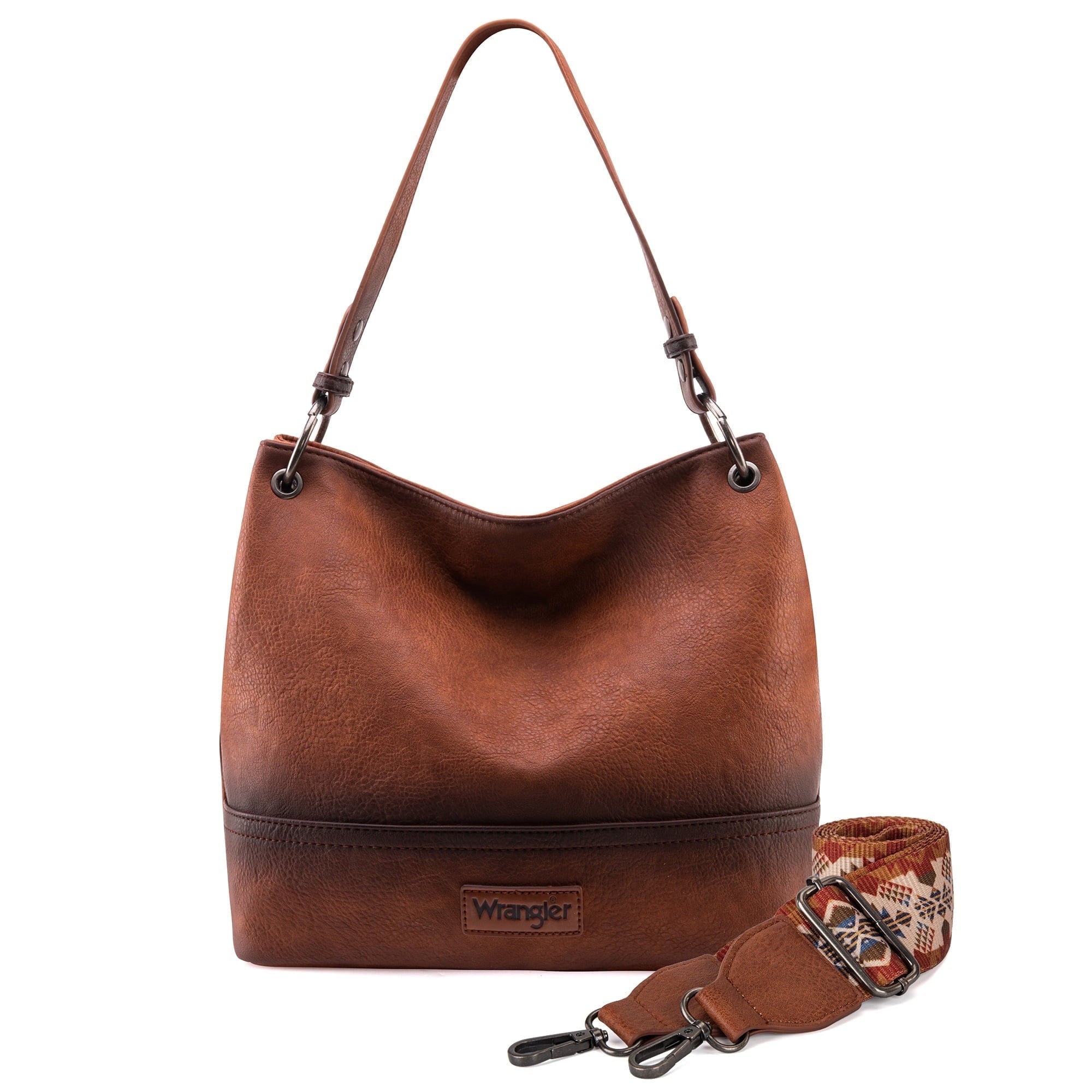 Wrangler Hobo Bags for Women Vegan Leather Top Handle Shoulder Purses and Handbags