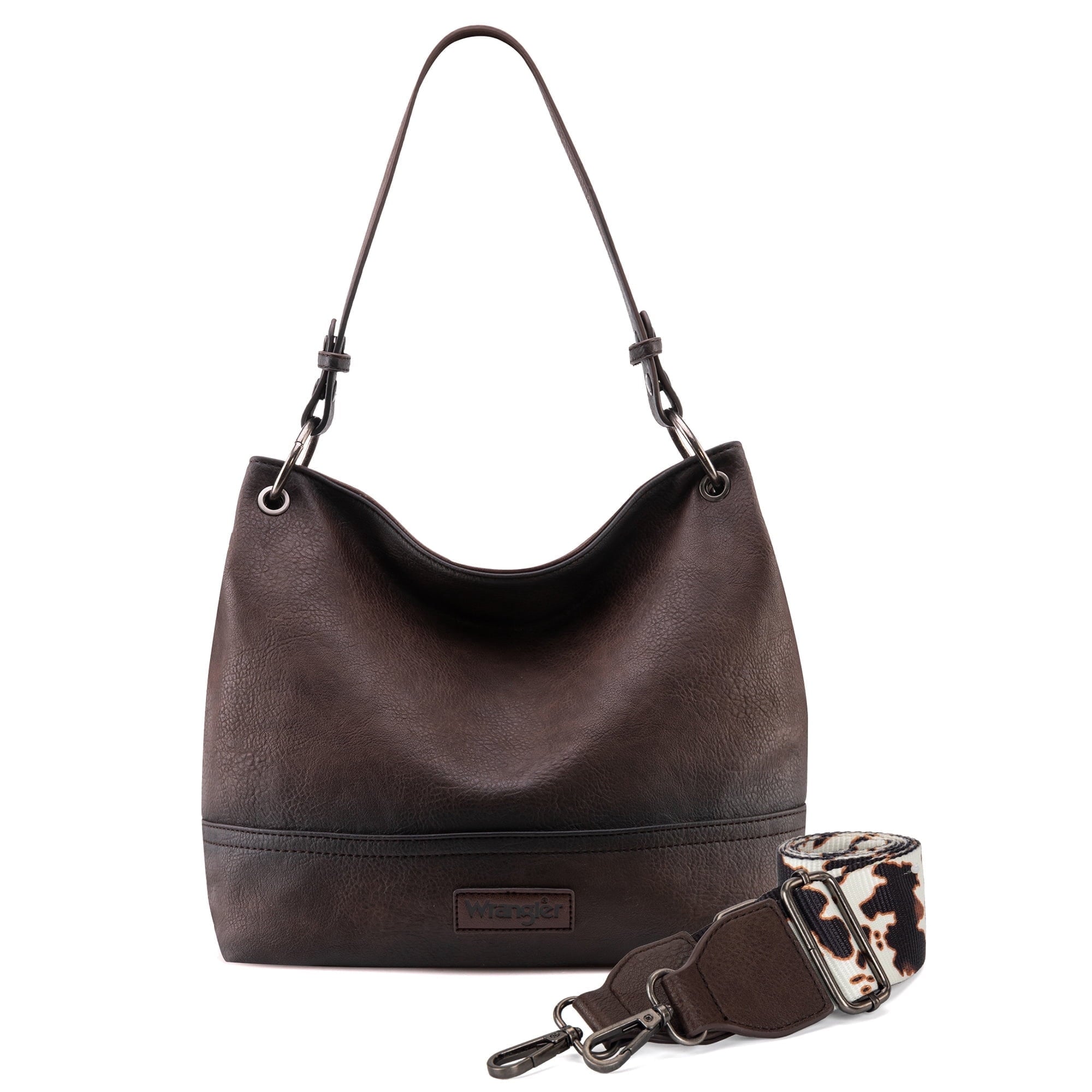 Wrangler Hobo Bags for Women Vegan Leather Top Handle Shoulder Purses and Handbags