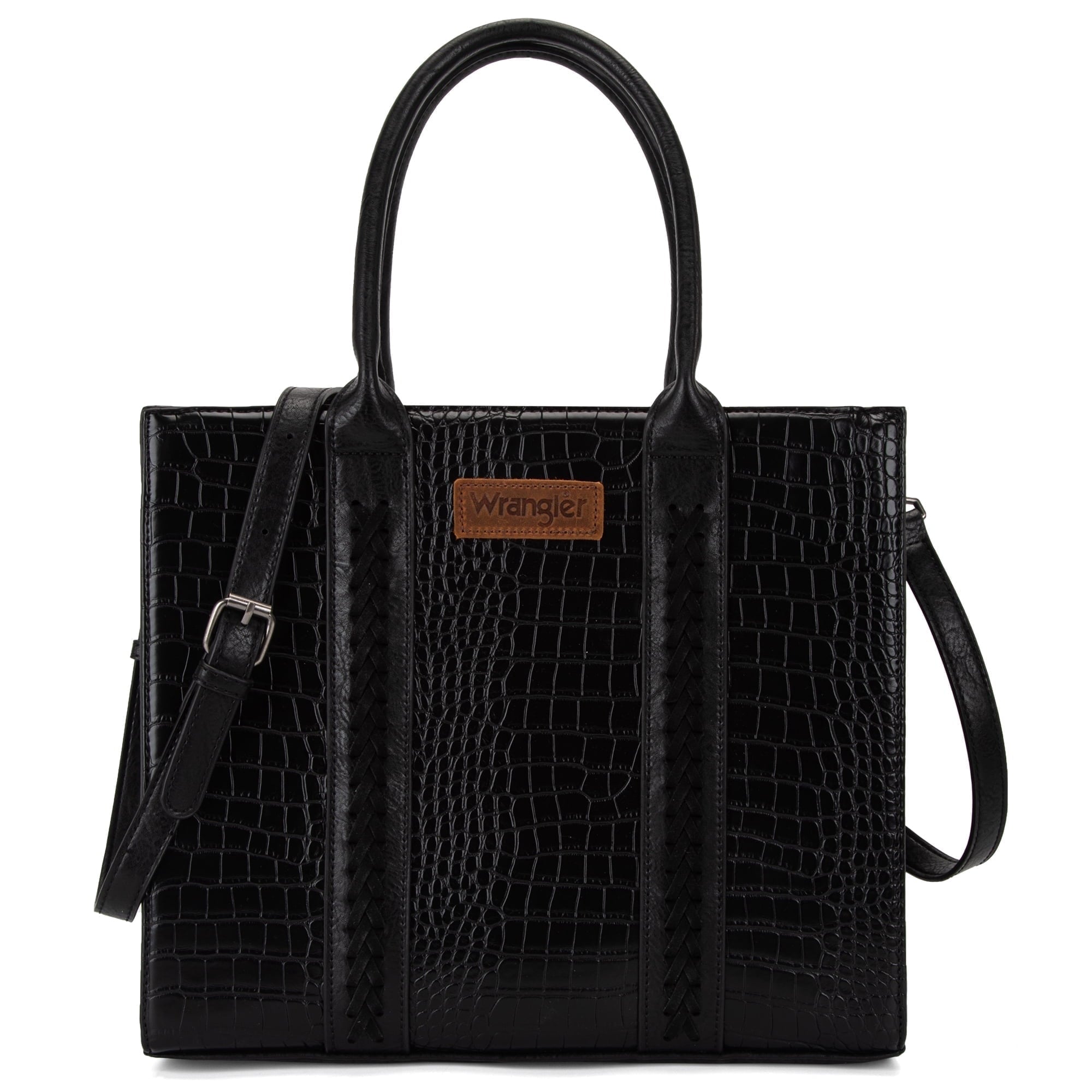 Wrangler Large Tote Bag for Women Shoulder Purse with Strap Vintage Top-Handle Handbags