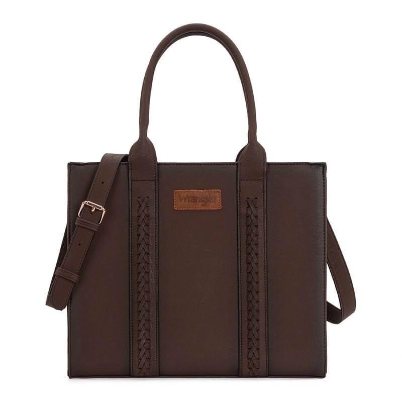 Wrangler Large Tote Bag for Women Shoulder Purse with Strap Vintage Top-Handle Handbags