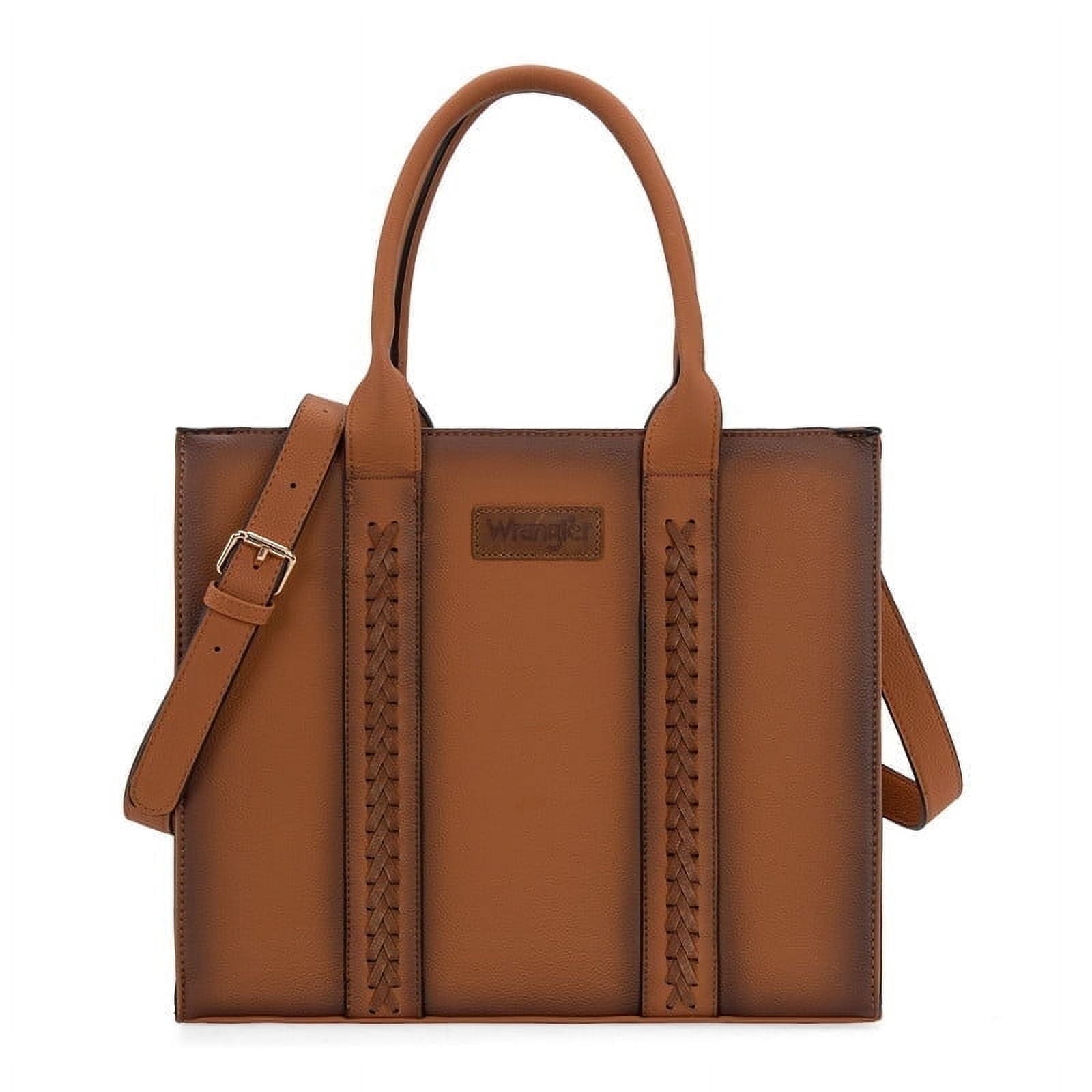 Wrangler Large Tote Bag for Women Shoulder Purse with Strap Vintage Top-Handle Handbags