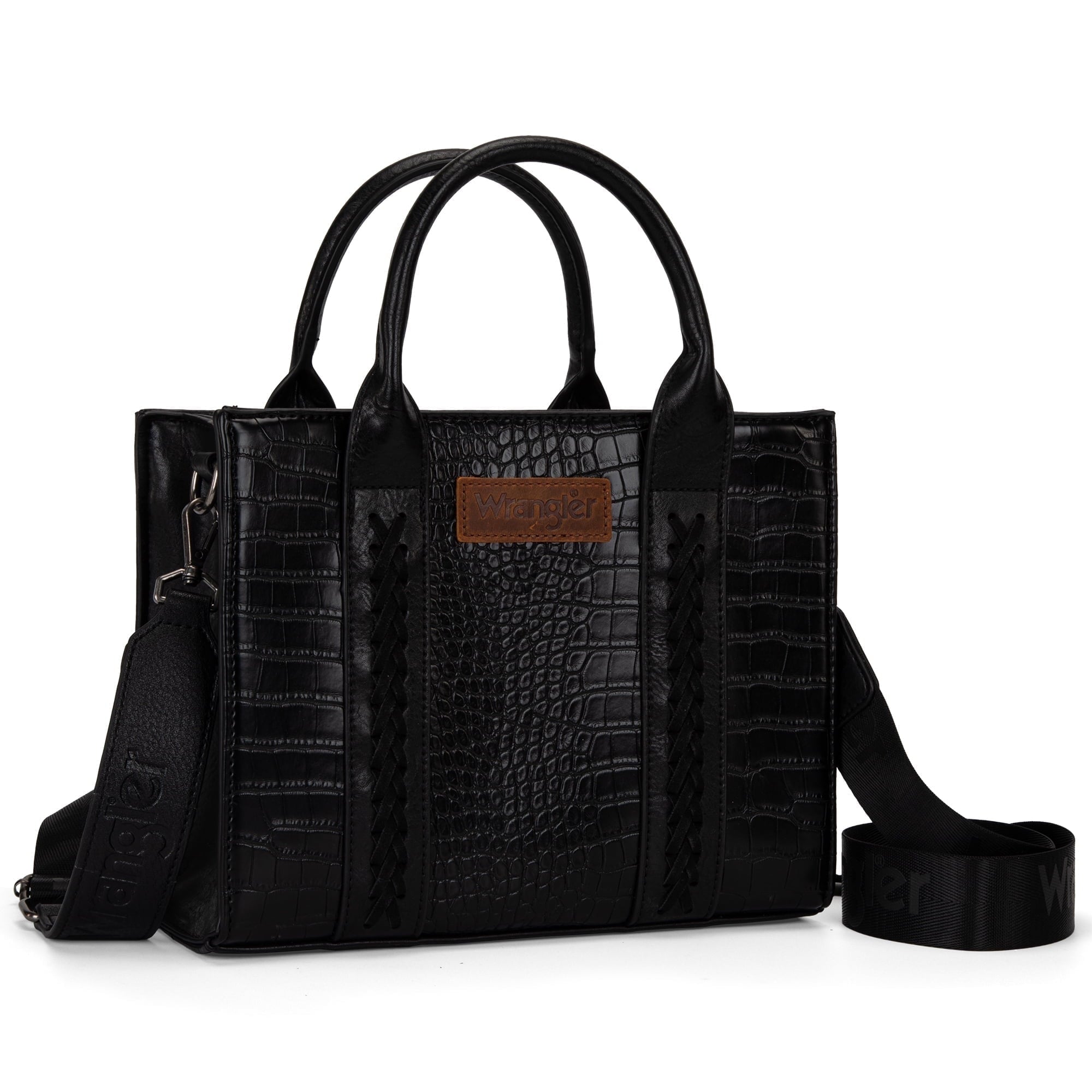 Wrangler Medium Tote Bag for Women Designer Satchel Handbags Top-handle Purses with Strap