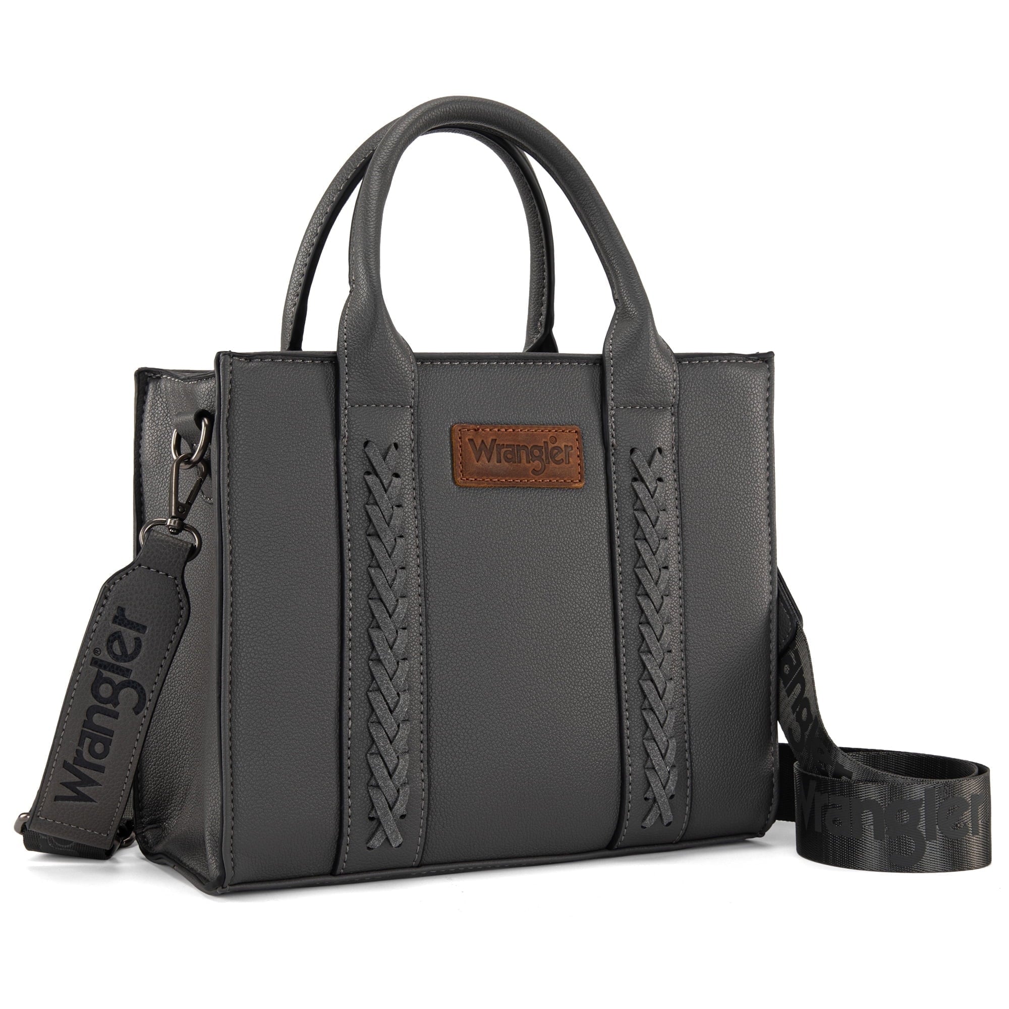 Wrangler Medium Tote Bag for Women Designer Satchel Handbags Top-handle Purses with Strap