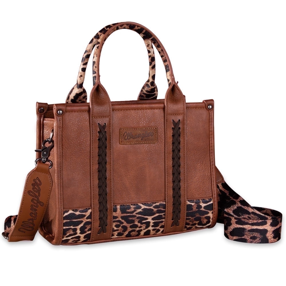 Wrangler Medium Tote Bag for Women Designer Satchel Handbags Top-handle Purses with Strap
