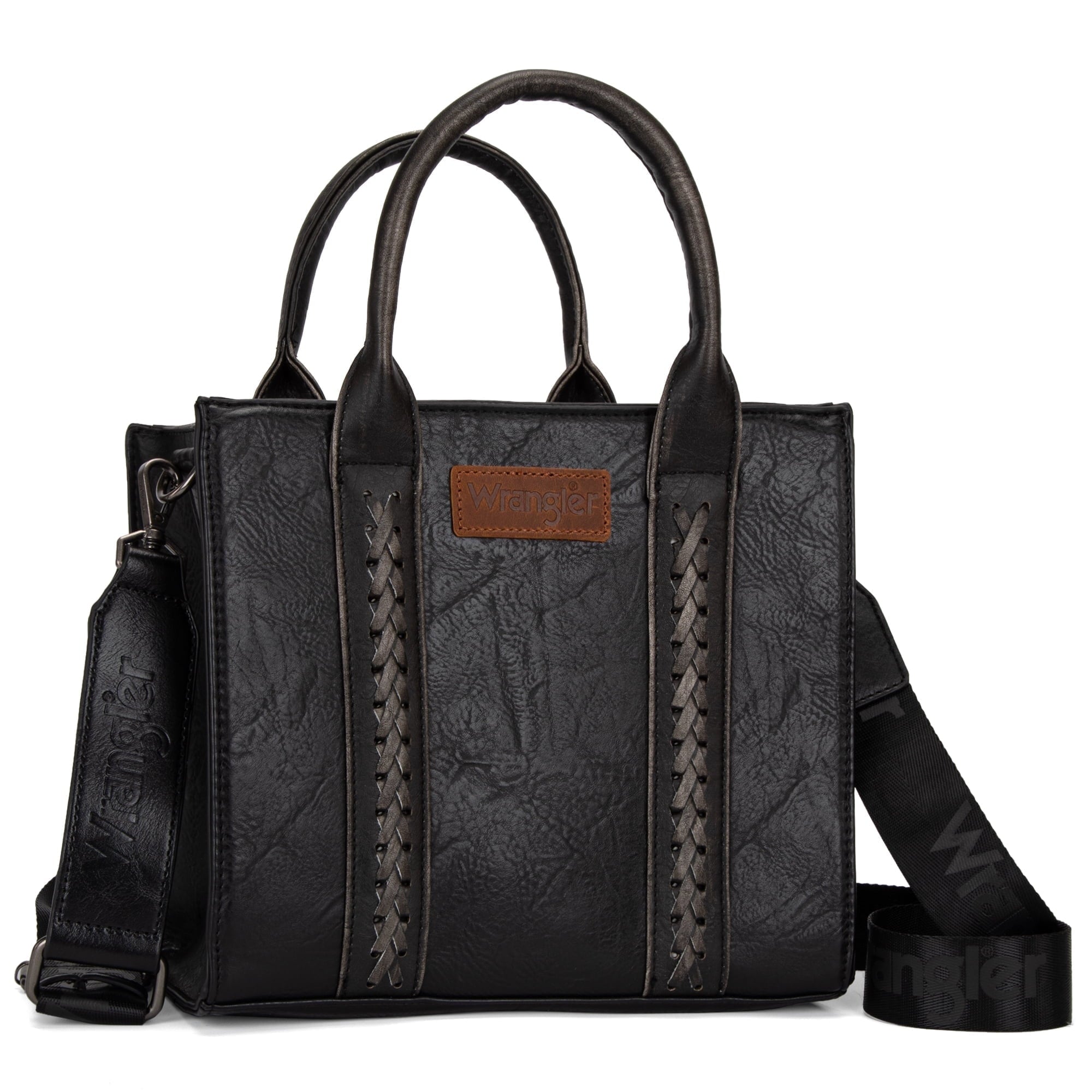 Wrangler Medium Tote Bag for Women Designer Satchel Handbags Top-handle Purses with Strap