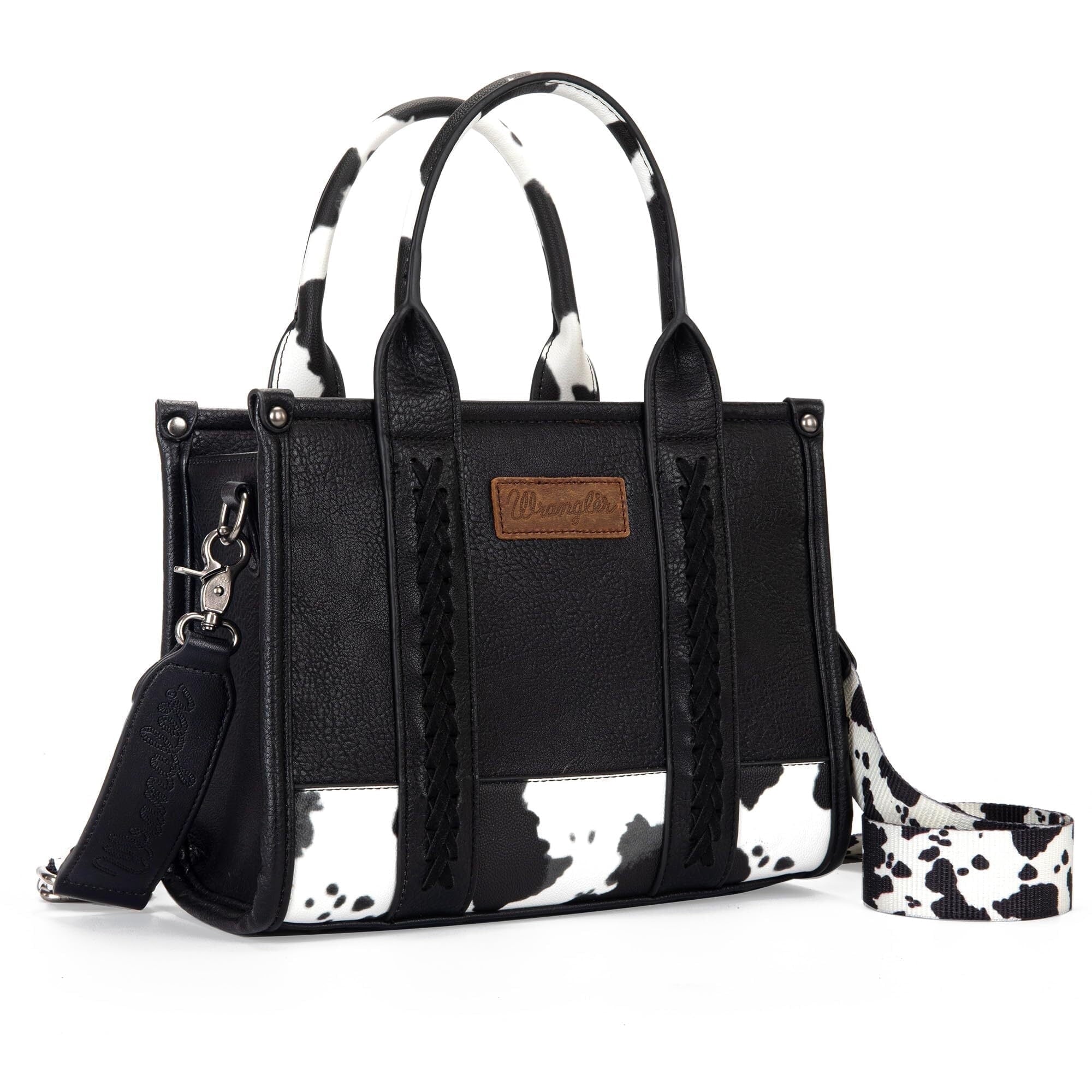 Wrangler Medium Tote Bag for Women Designer Satchel Handbags Top-handle Purses with Strap