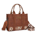 Wrangler Medium Tote Bag for Women Designer Satchel Handbags Top-handle Purses with Strap