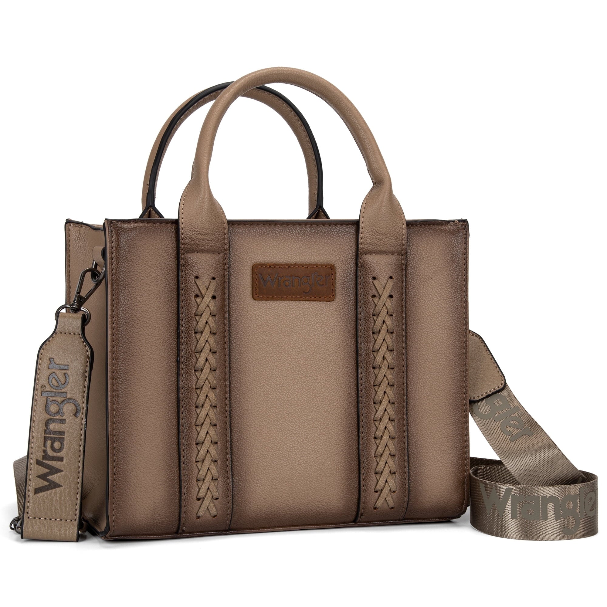 Wrangler Medium Tote Bag for Women Designer Satchel Handbags Top-handle Purses with Strap