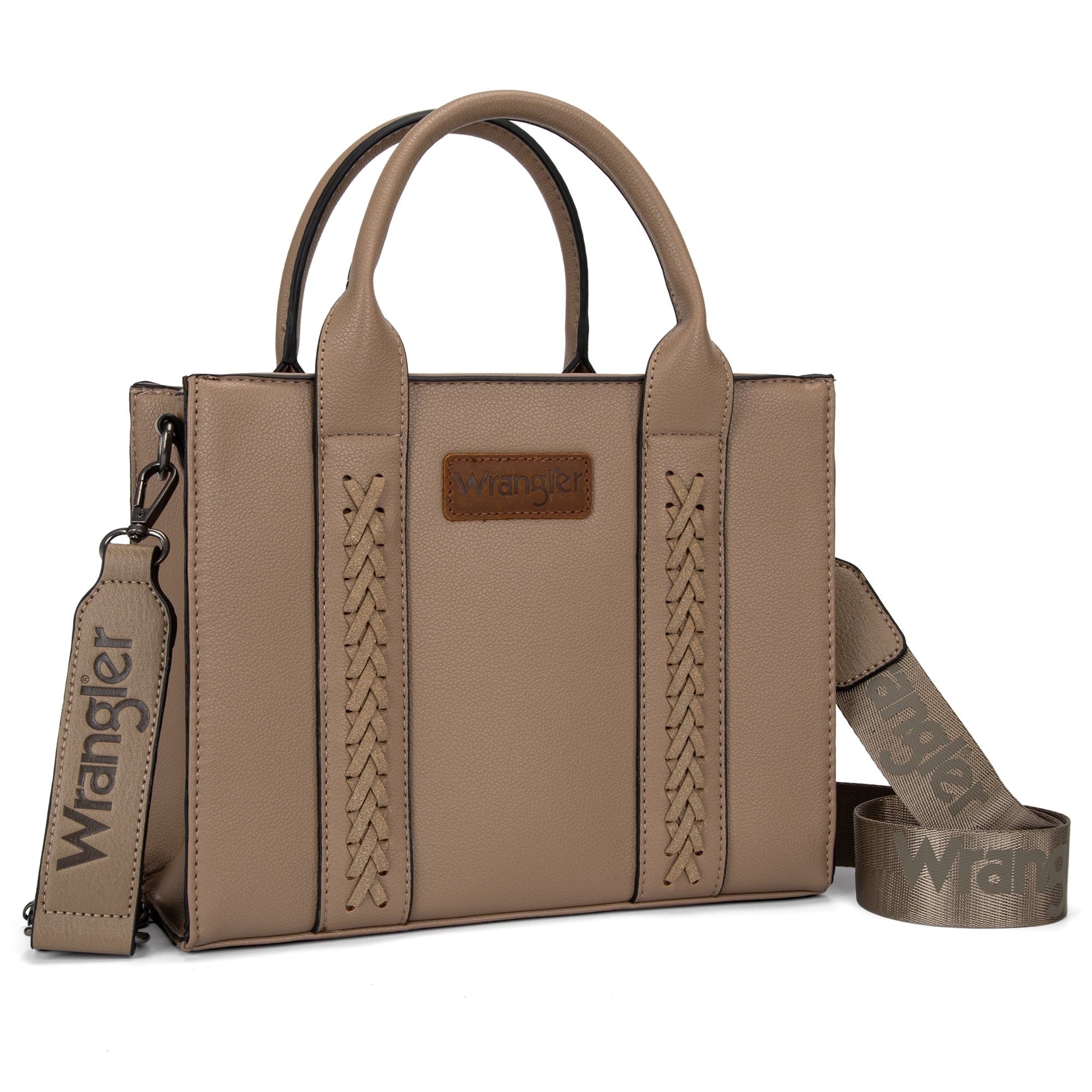 Wrangler Medium Tote Bag for Women Designer Satchel Handbags Top-handle Purses with Strap