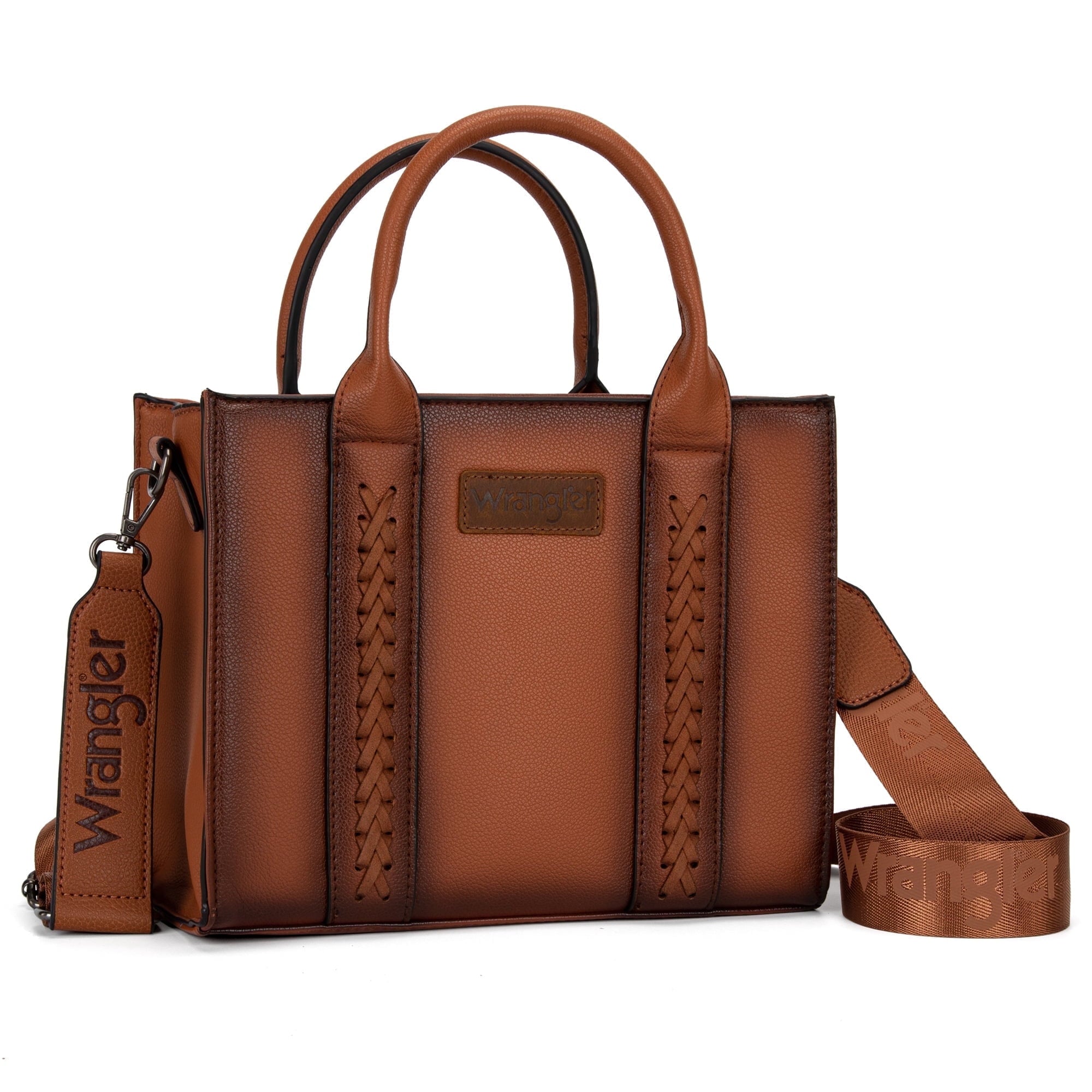 Wrangler Medium Tote Bag for Women Designer Satchel Handbags Top-handle Purses with Strap