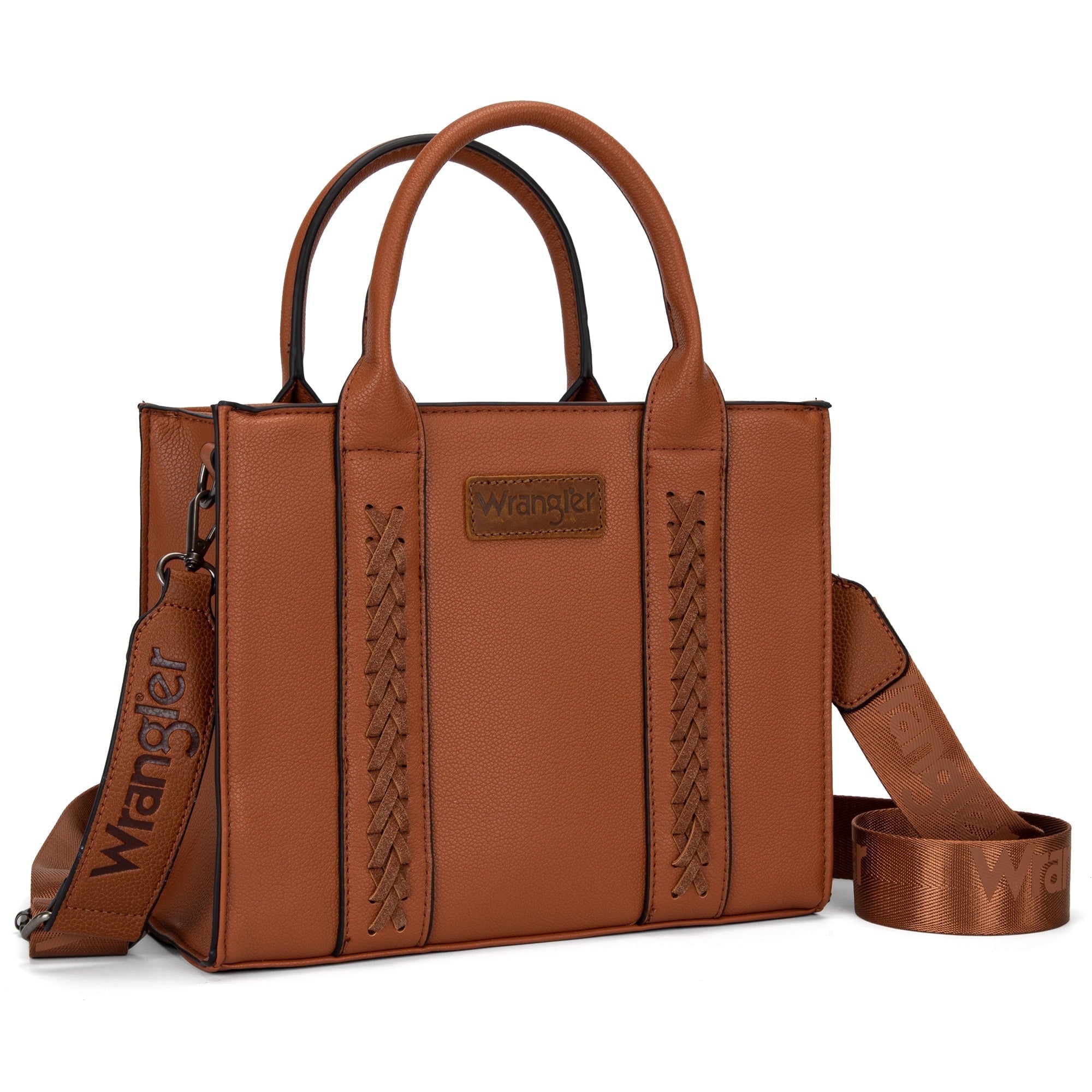 Wrangler Medium Tote Bag for Women Designer Satchel Handbags Top-handle Purses with Strap