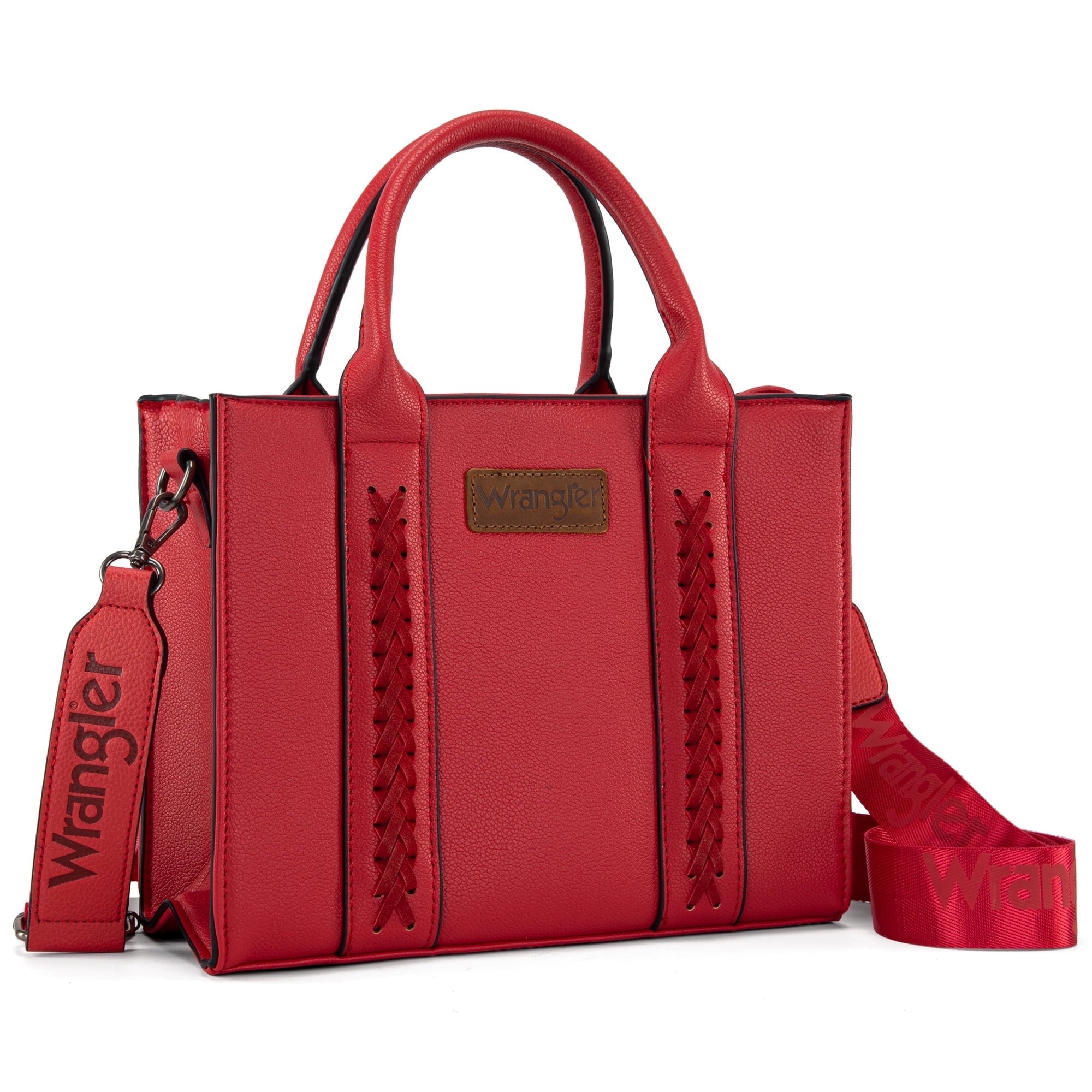 Wrangler Medium Tote Bag for Women Designer Satchel Handbags Top-handle Purses with Strap