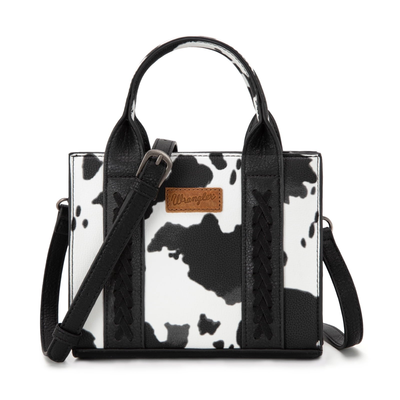 Wrangler Mini Tote Bag for Women Cow Print Western Crossbody Purse