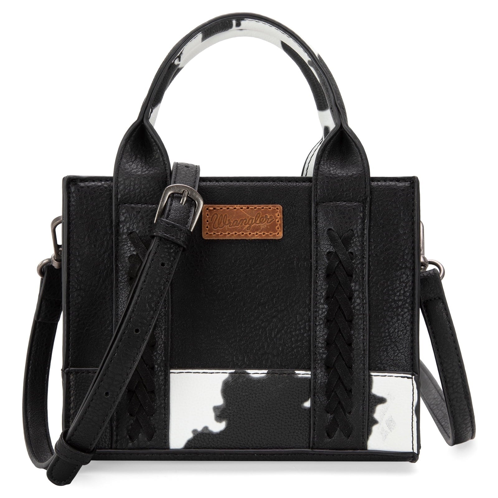 Wrangler Mini Tote Bag for Women Cow Print Western Crossbody Purse