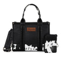 Wrangler Purse Medium Tote Bags for Women with Card Holder Wallet Designer Satchel Top-handle Handbags