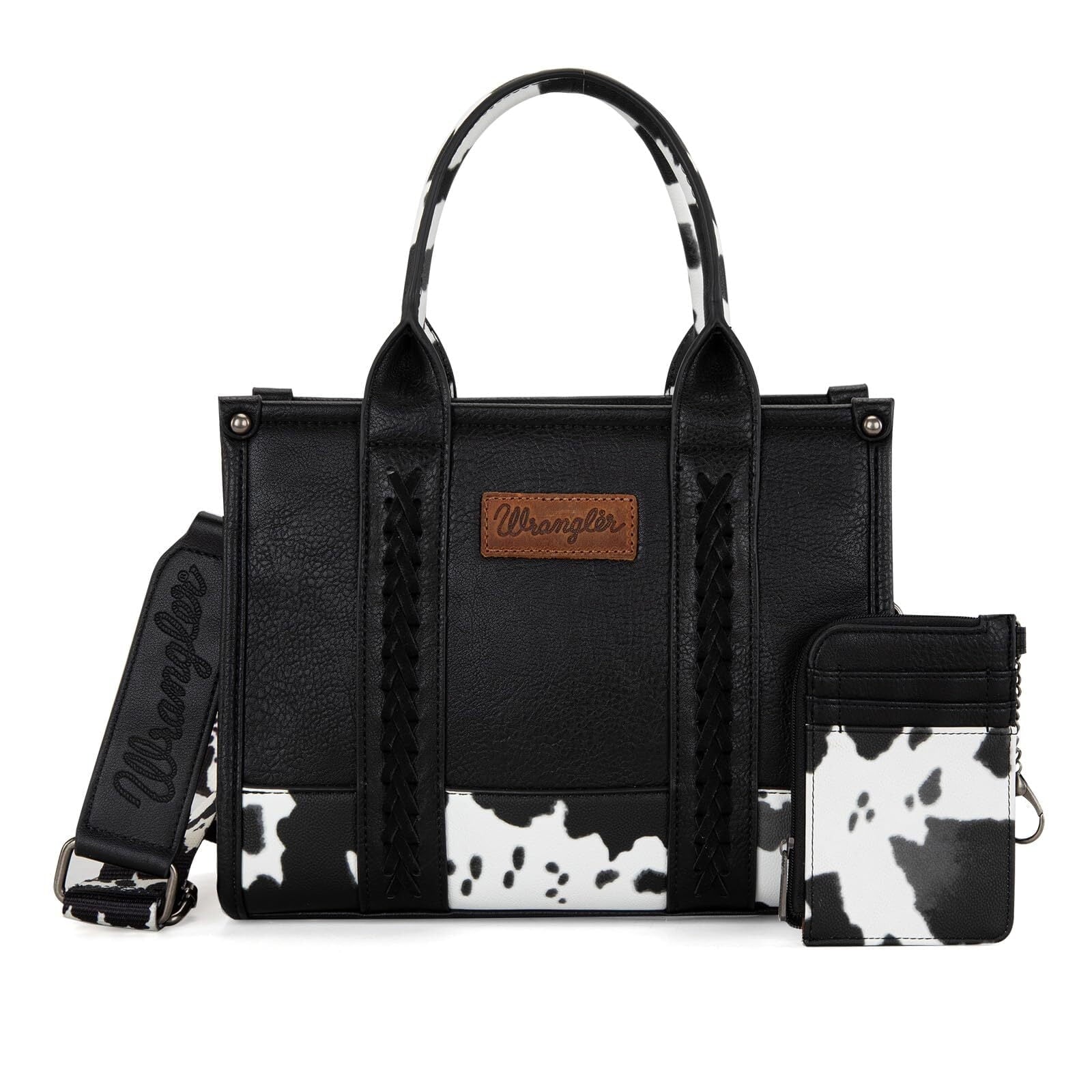 Wrangler Purse Medium Tote Bags for Women with Card Holder Wallet Designer Satchel Top-handle Handbags