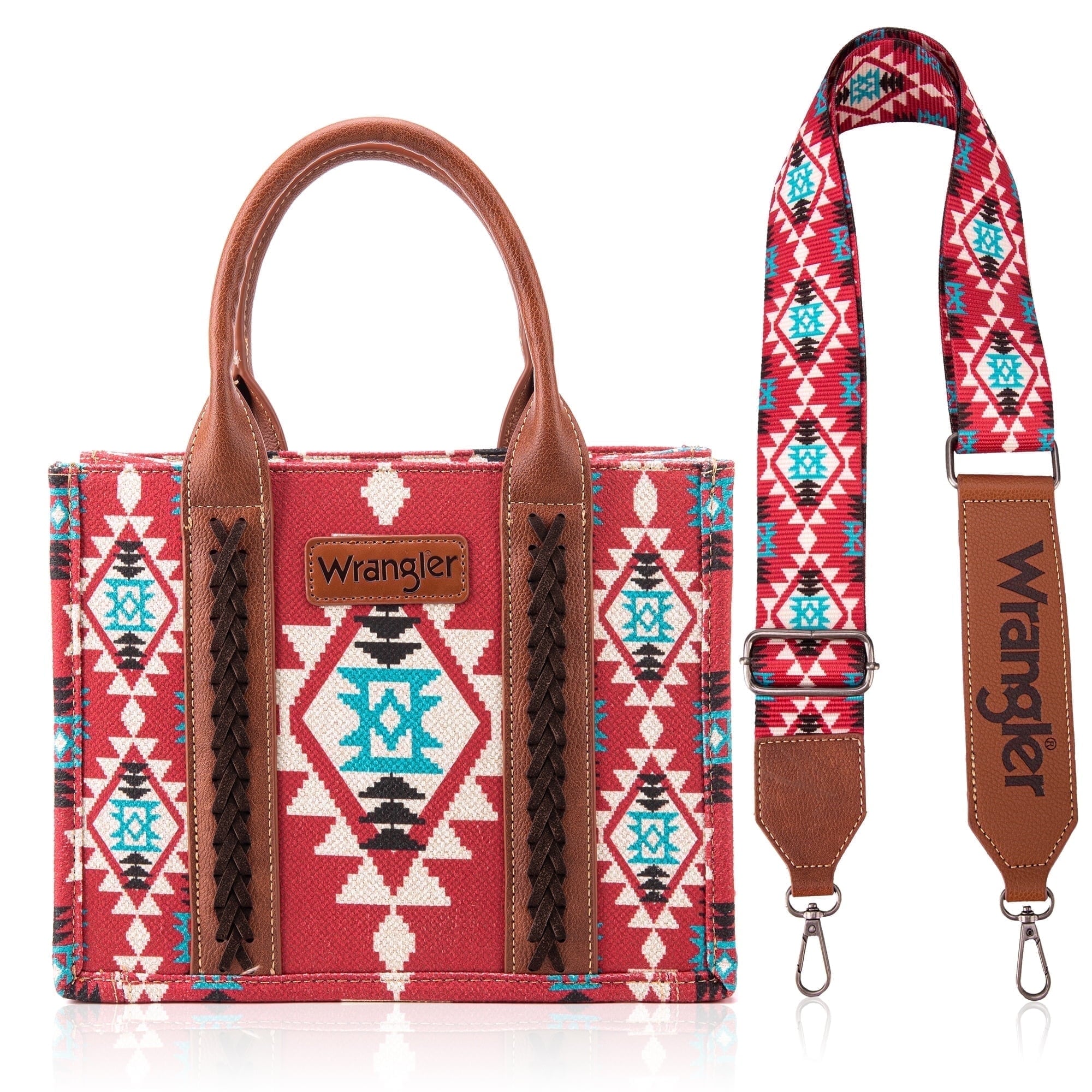 Wrangler Aztec Tote Bag for Women Boho Shoulder Purses and Handbags