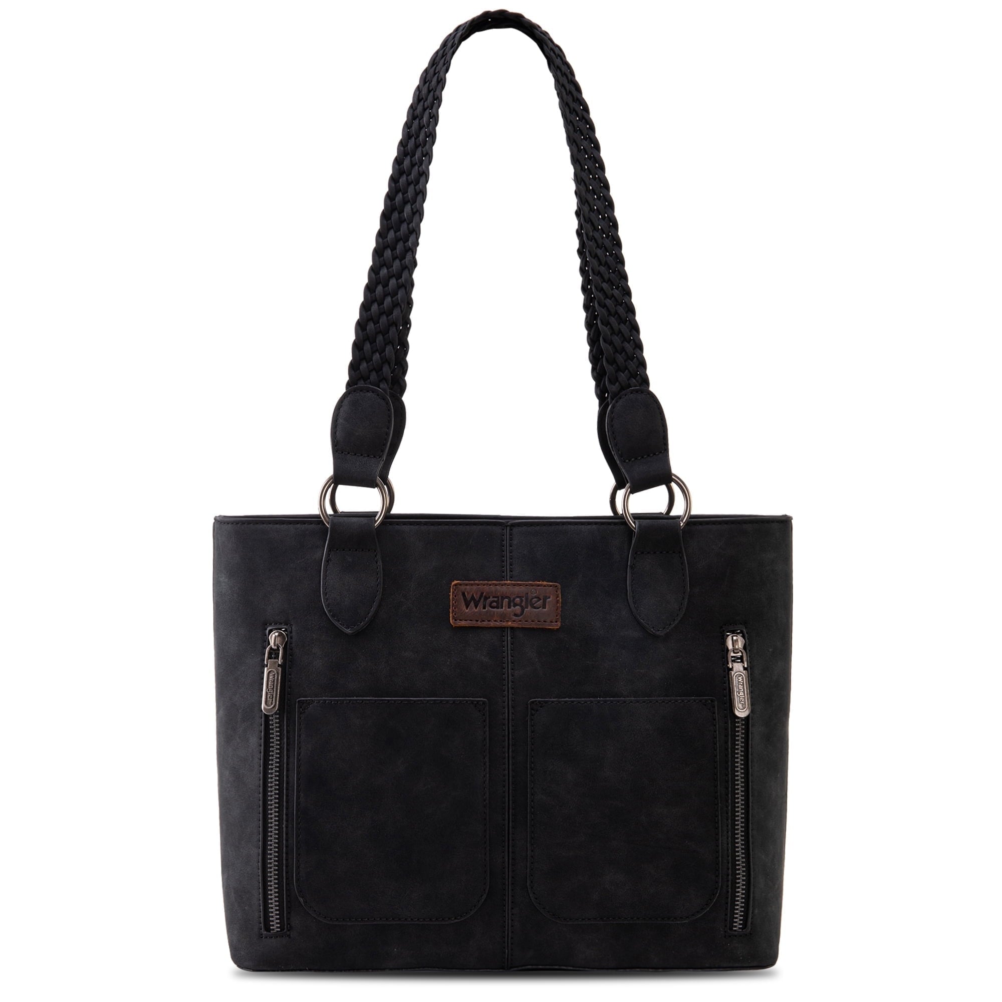 Wrangler Distressed Tote Bag for Women Western Purse Multi Pockets Handbags and Shoulder Bag